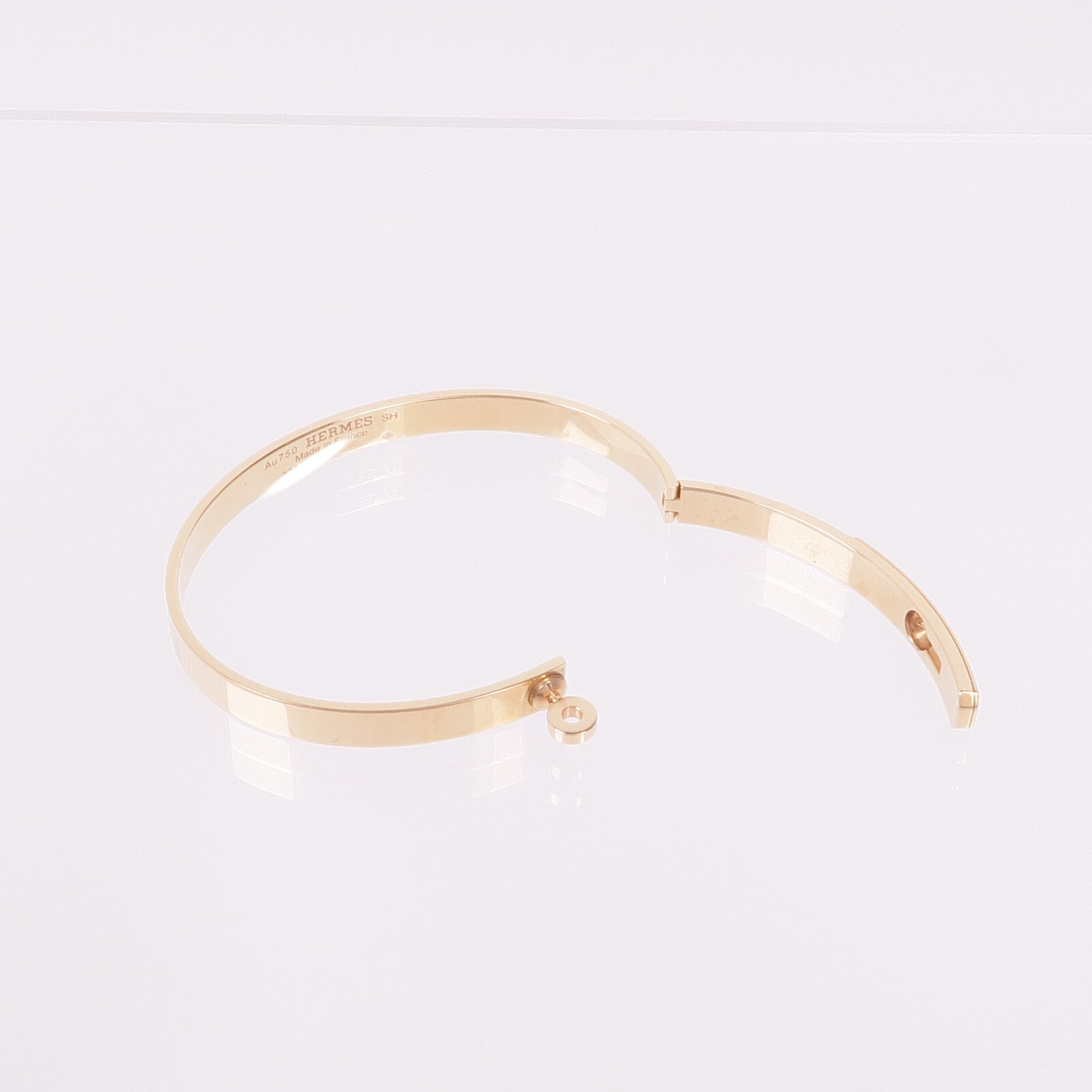 HERMES 18K玫瑰金Kelly Bracelet手鏈