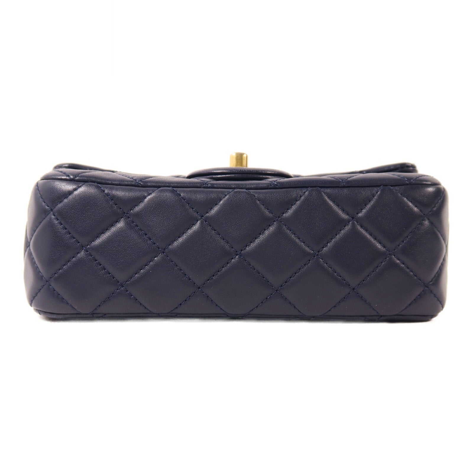 CHANEL 羊皮皮革Flap Bag With Pearl金扣鏈帶肩背袋