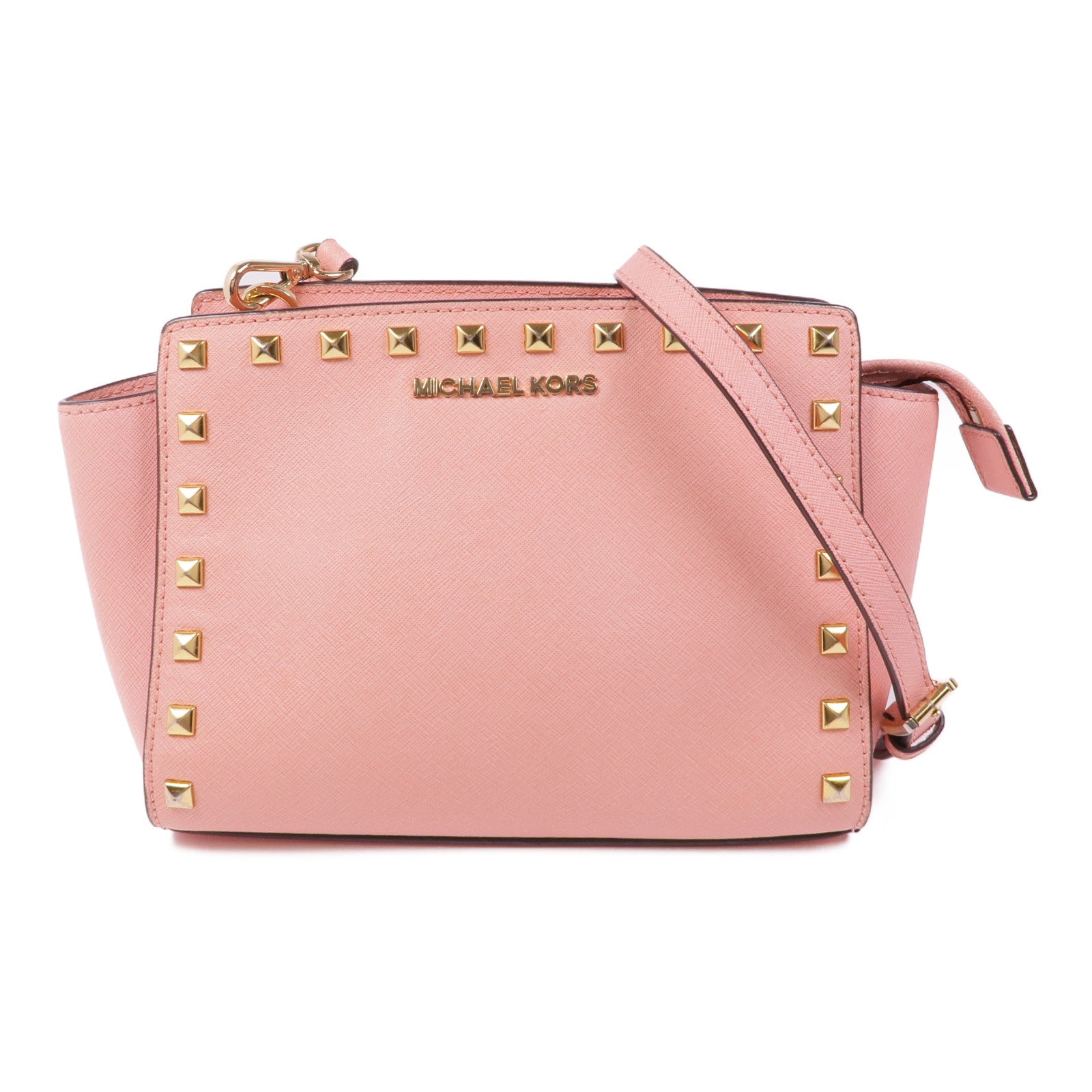 Michael Kors 【激減優惠】牛皮皮革Shoulder Bag金扣手挽肩背兩用袋