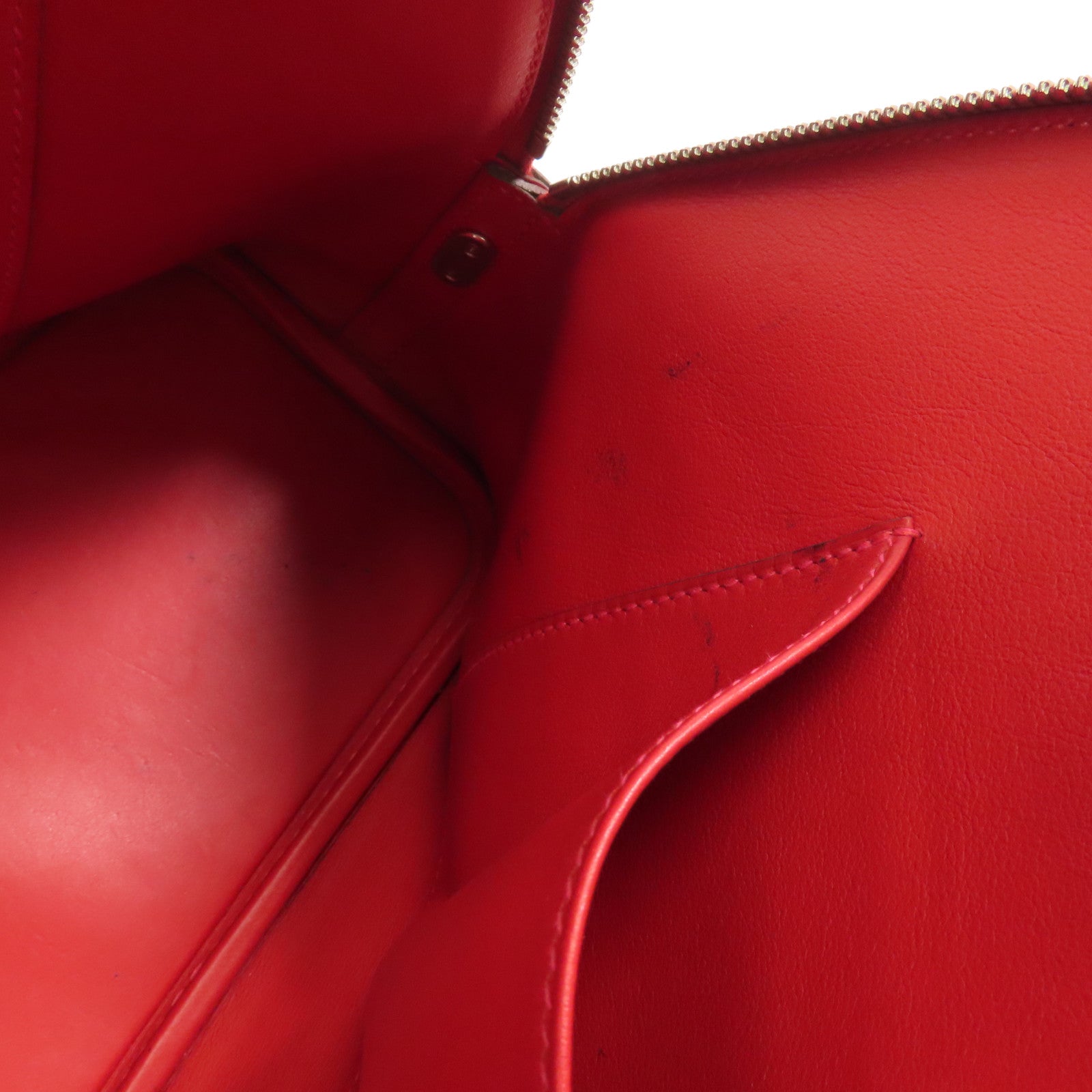 HERMES PHW Bolide1923 30 2Way Shoulder Handbag Epsom Leather S5 Rouge Tomate Red