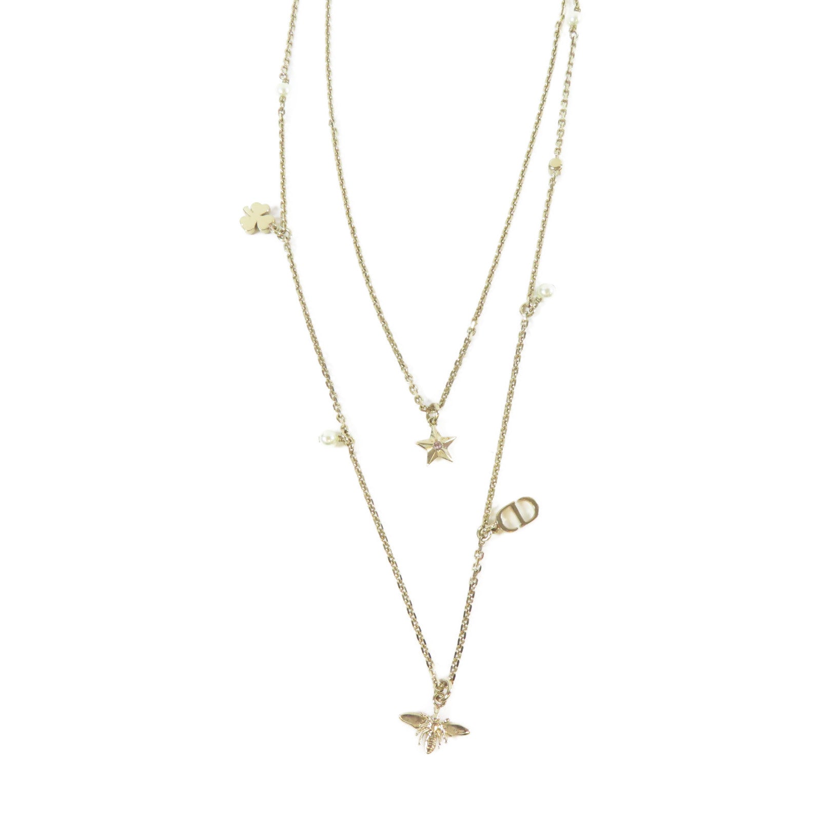 Dior 【激減優惠】金屬Necklace項鍊金色#60cm
