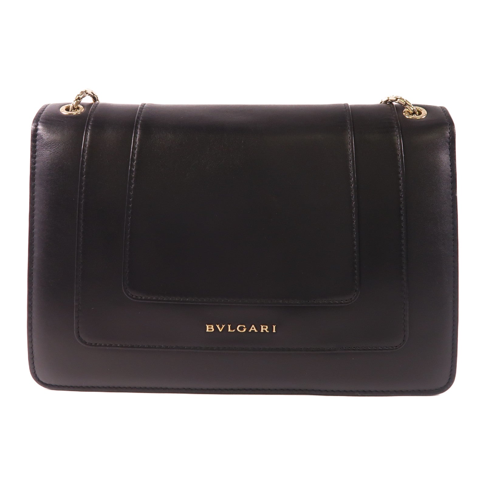 BVLGARI 牛皮皮革Serpenti Forever金扣鏈帶肩背袋