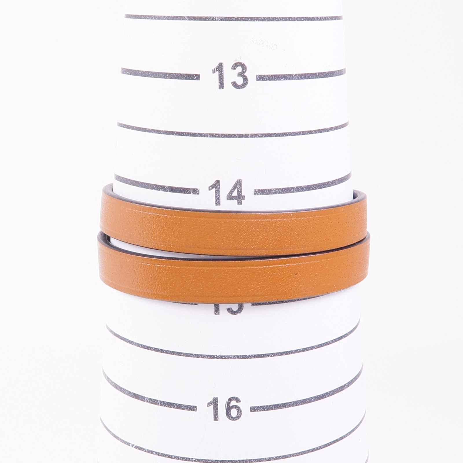 HERMES GHW Behapi Double Tour Bracelet Veau Swift Leather Brown Black