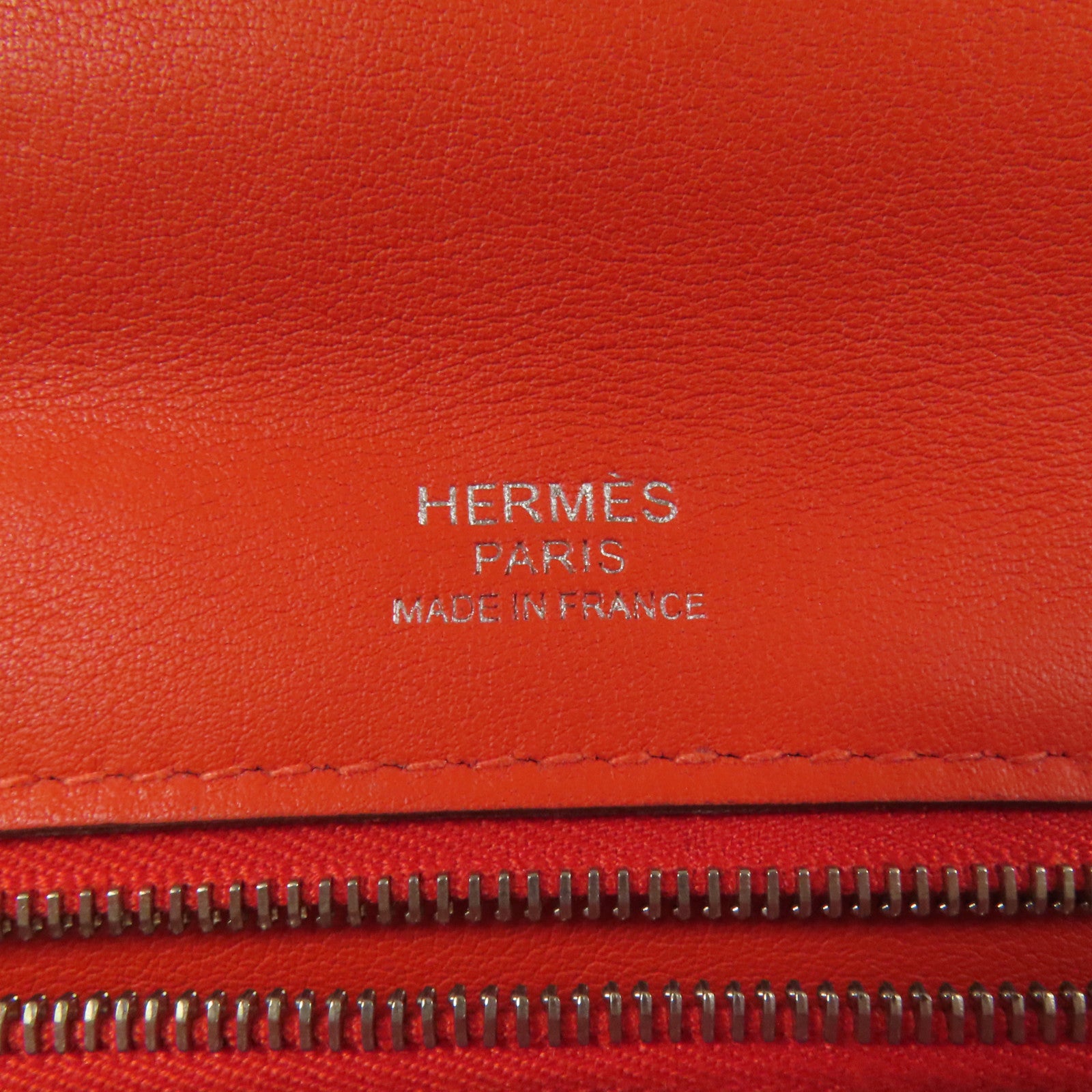 HERMES Clemence皮革24/24 29cm銀扣手挽肩背兩用袋Capucine