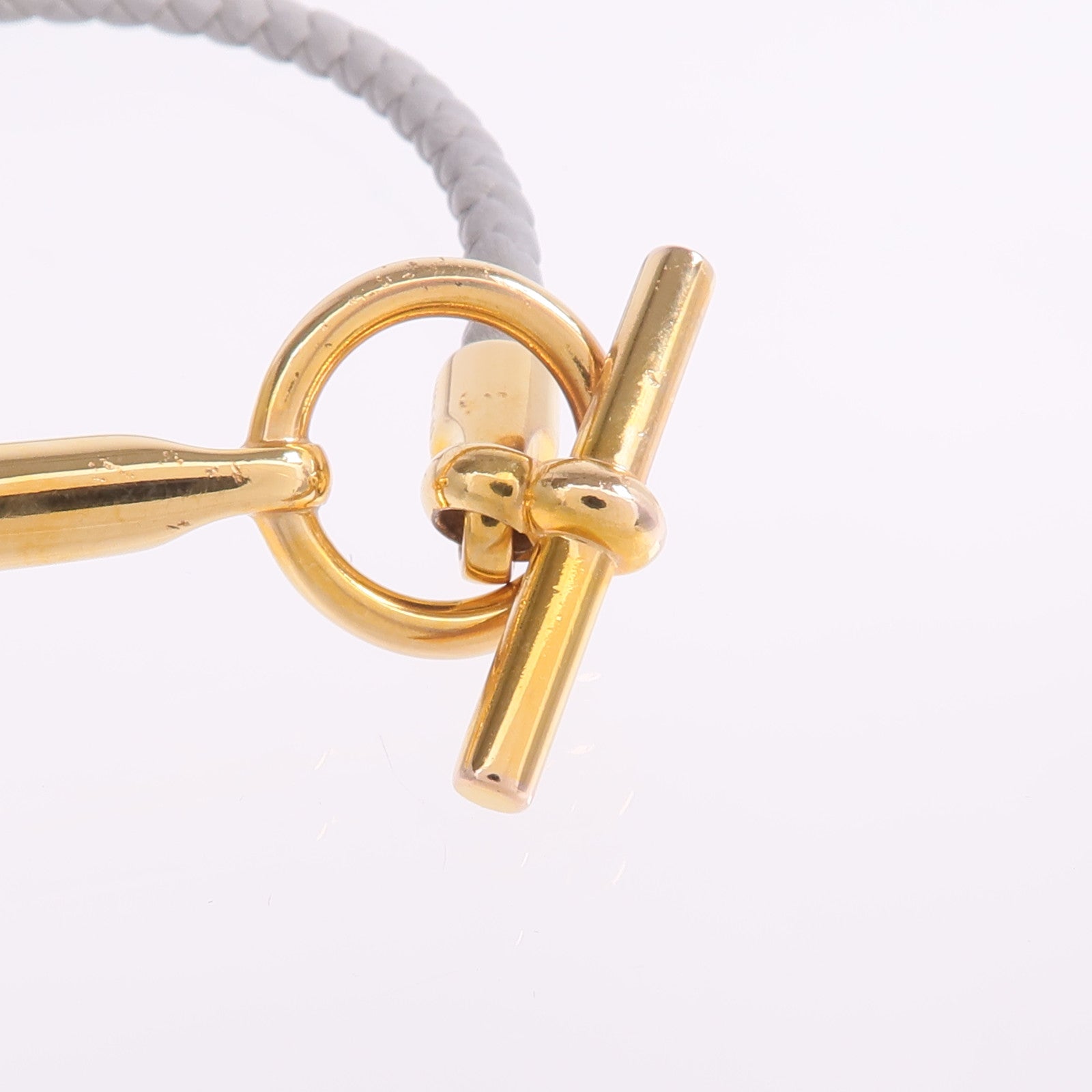 HERMES 【激減優惠】Swift皮革Glenan Bracelet金扣手帶Bleu Glacier