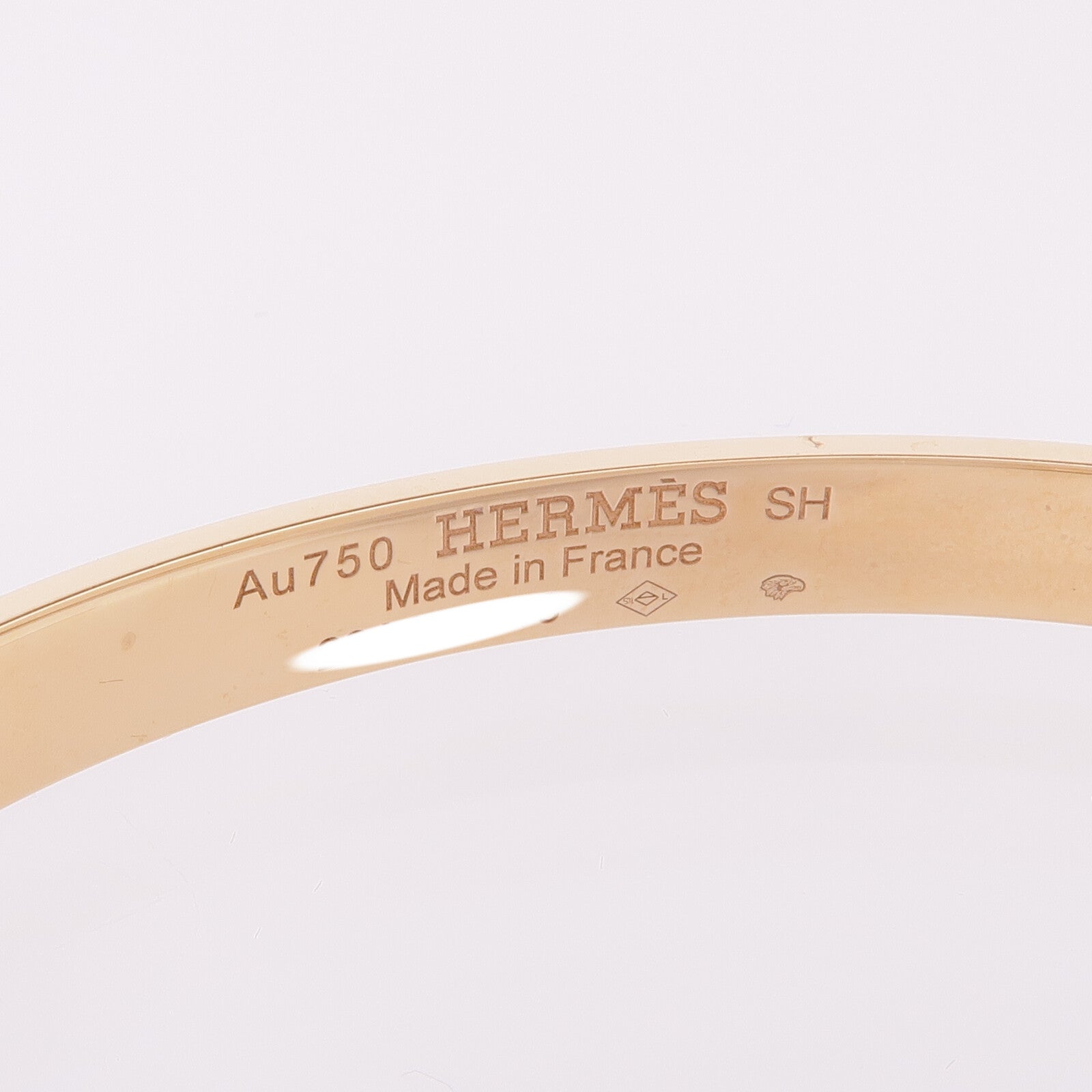 HERMES 18K玫瑰金Kelly Bracelet手鏈