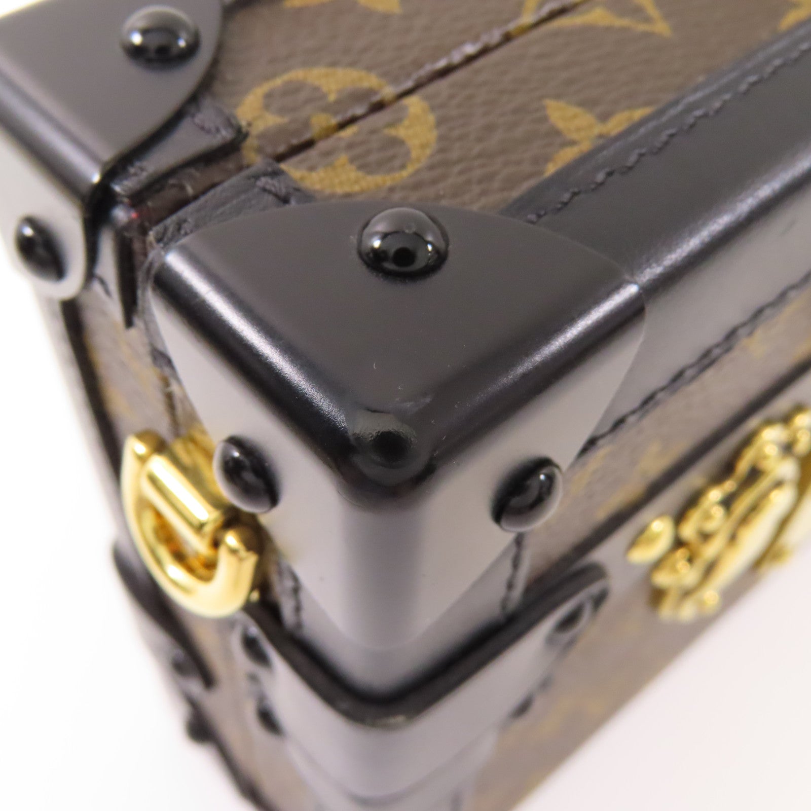 LOUIS VUITTON Monogram Petite Malle金扣肩背袋