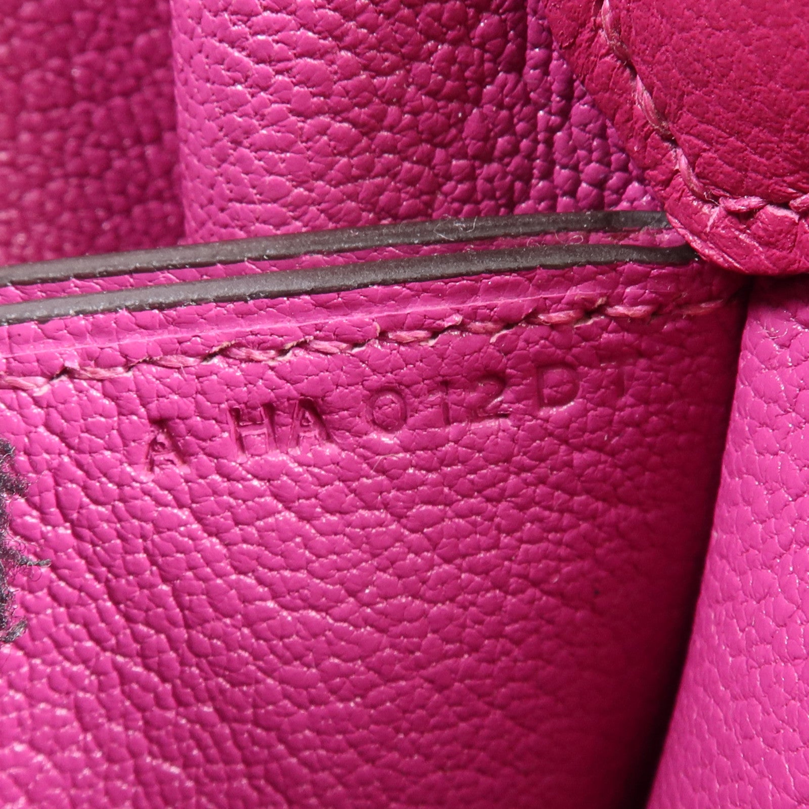 HERMES Evercolor皮革Roulis Mini銀扣肩背袋Rose Purple