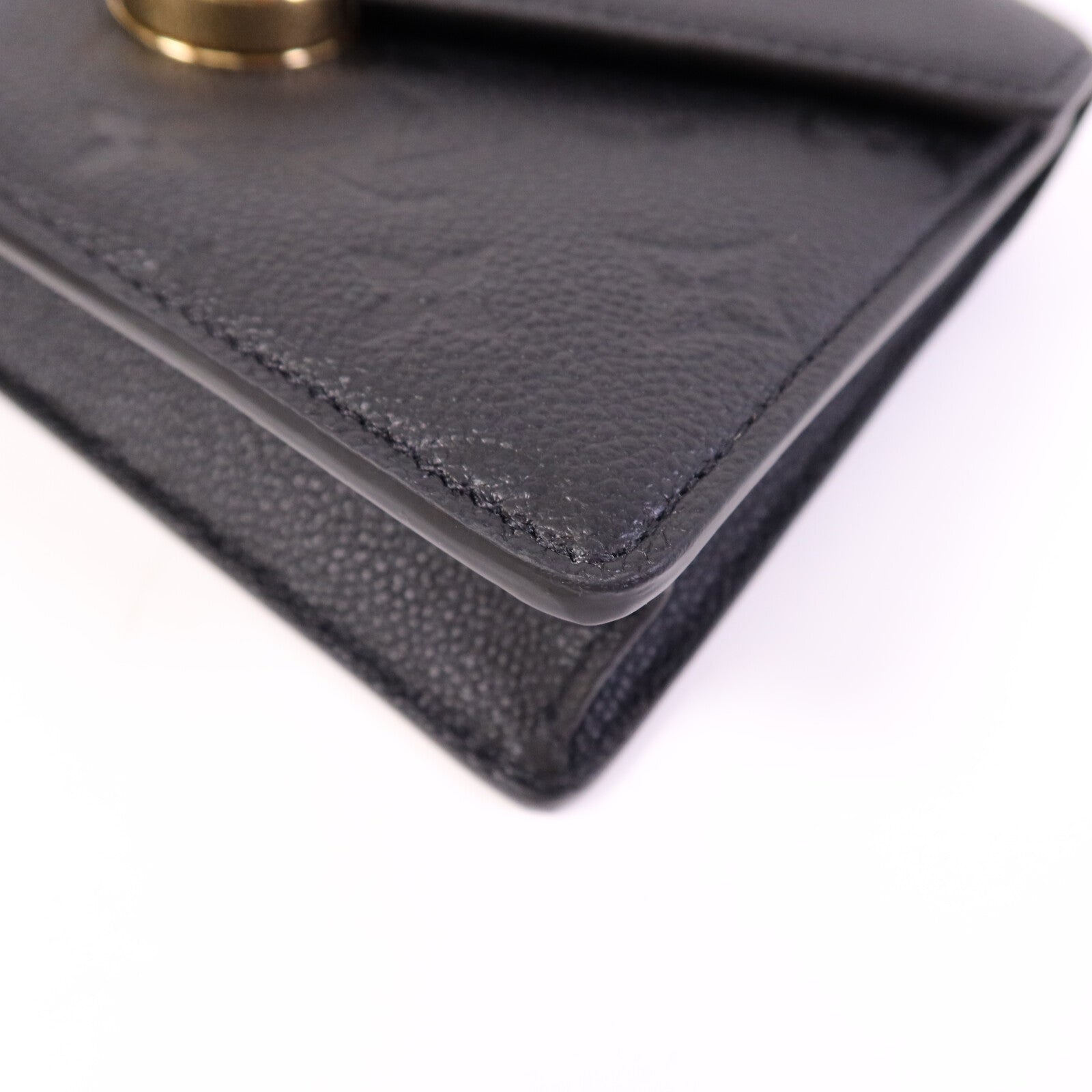 LOUIS VUITTON Monogram Empreinte皮革Wallet On Chain Rosy金扣鏈帶肩背袋