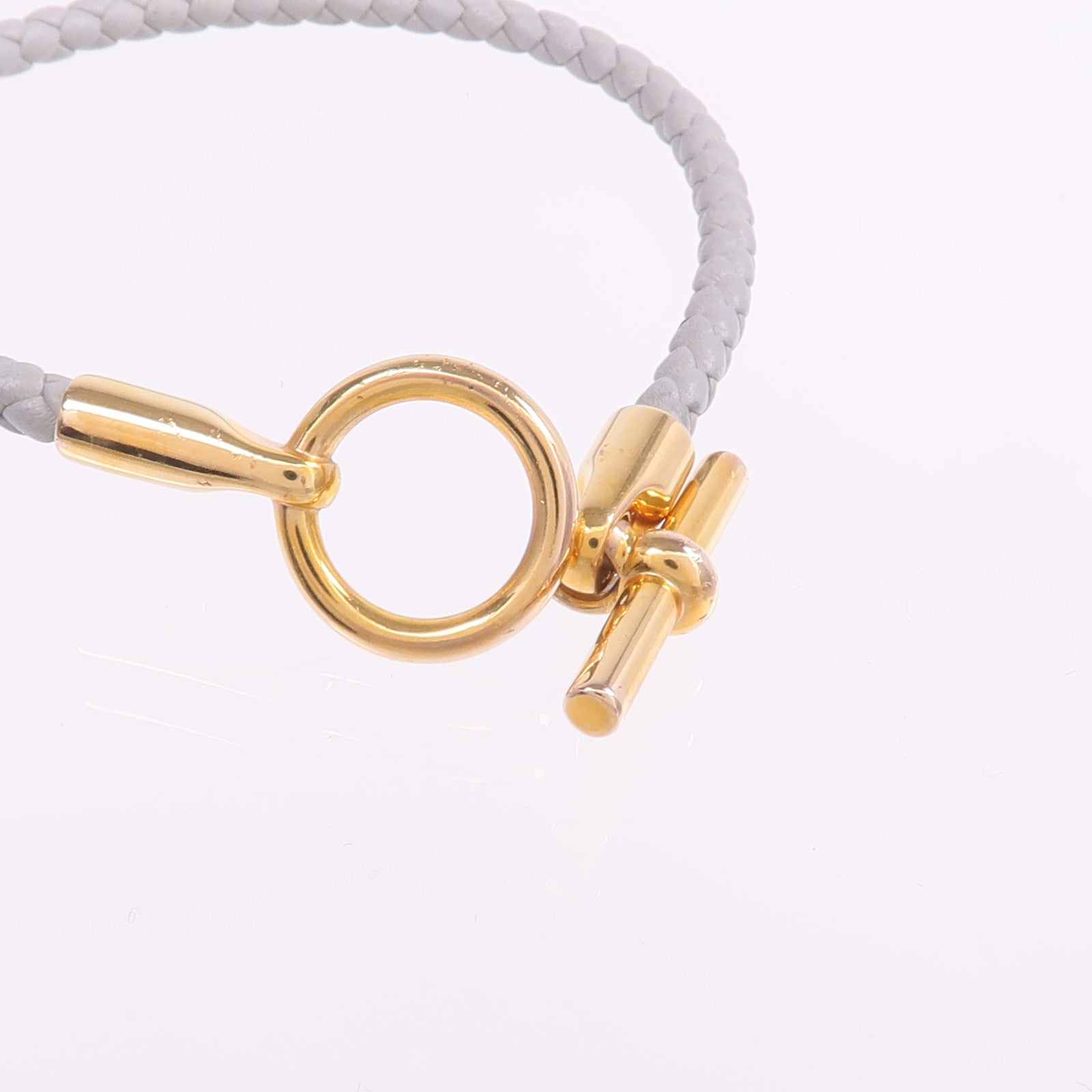 HERMES 【激減優惠】Swift皮革Glenan Bracelet金扣手帶Bleu Glacier
