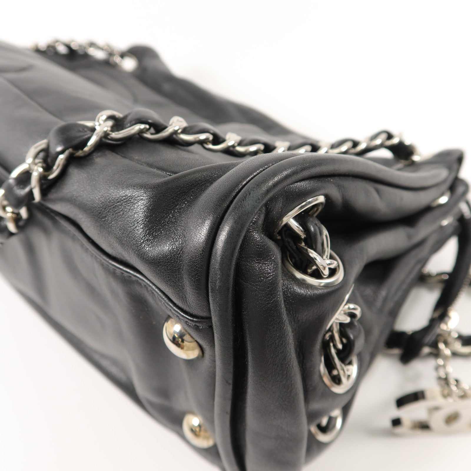 CHANEL 羊皮皮革Chain Shoulder Bag鏈帶肩背袋