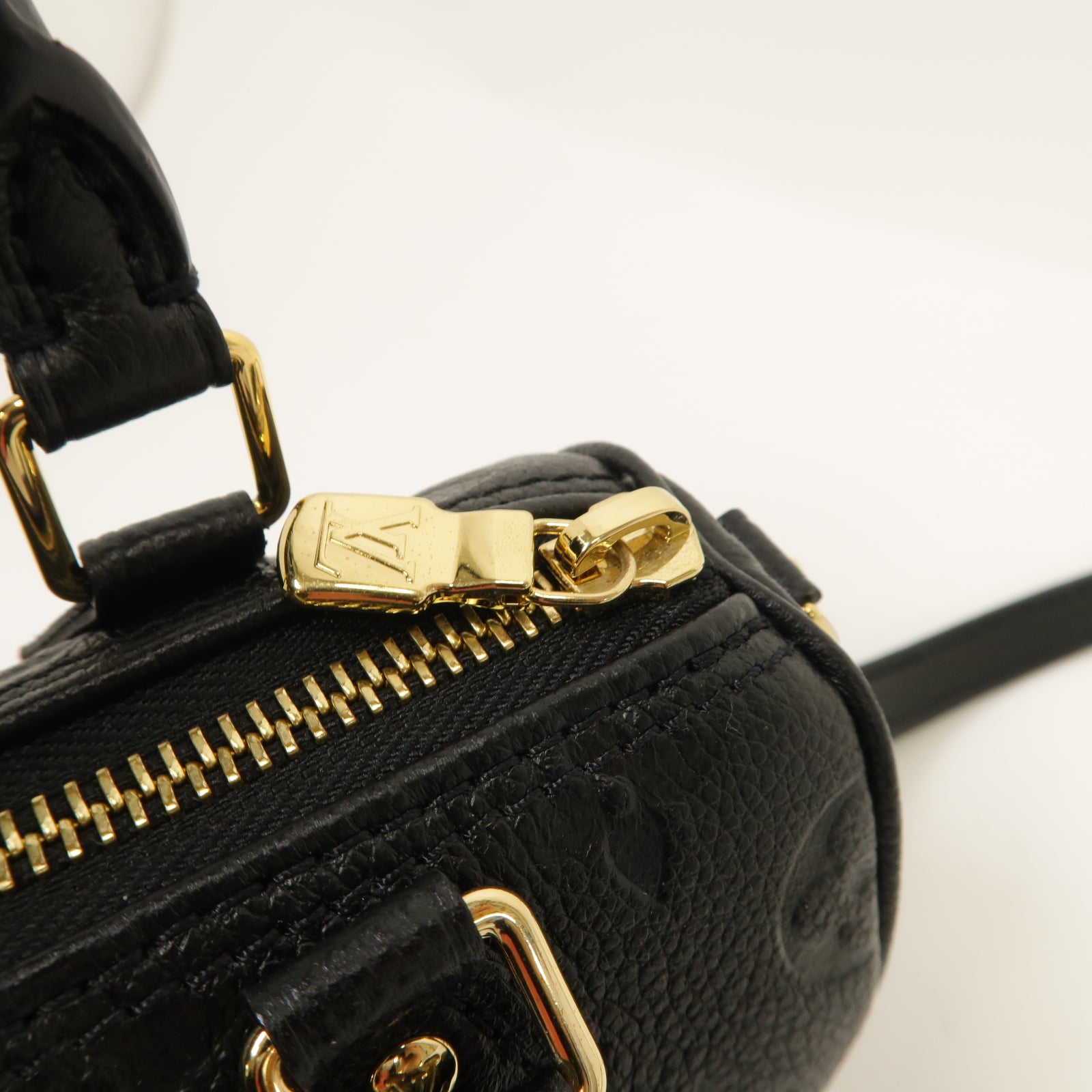 LOUIS VUITTON Monogram Empreinte Nono Speedy 2 Way Shoulder Bag金扣手挽肩背兩用袋黑色