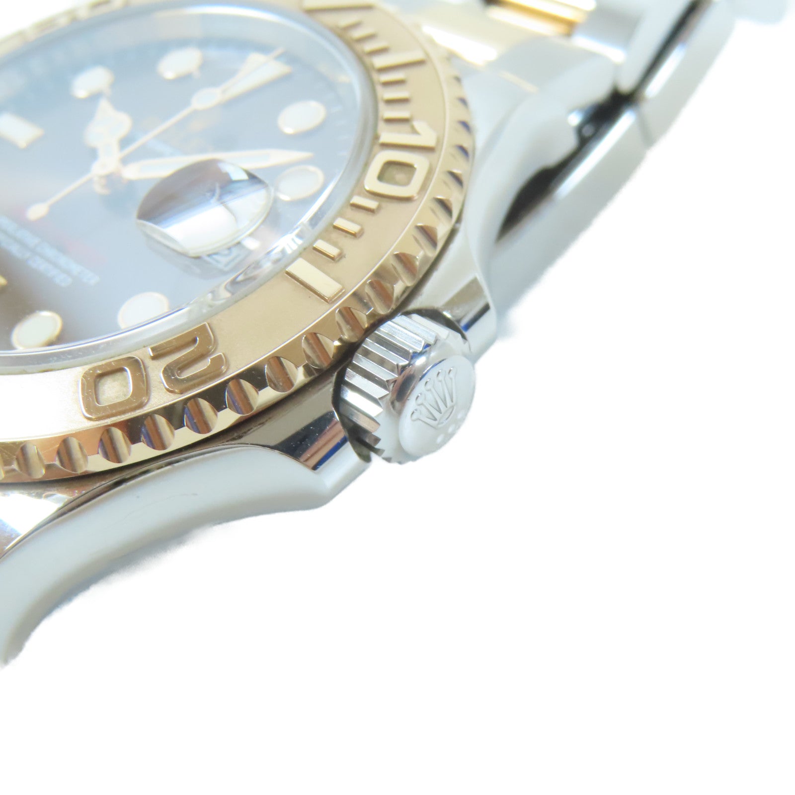 ROLEX Yacht Master18K黃金/不鏽鋼手錶自動機芯銅色#19.25cm