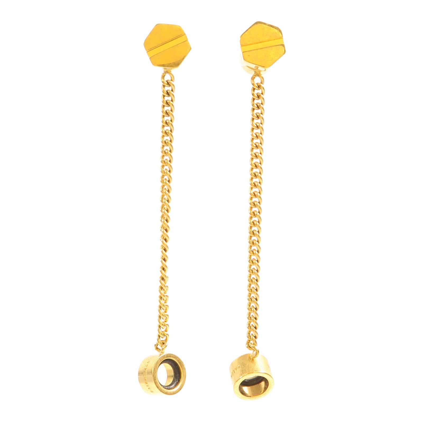 BALENCIAGA 金屬Screw Drop Earrings耳環金色