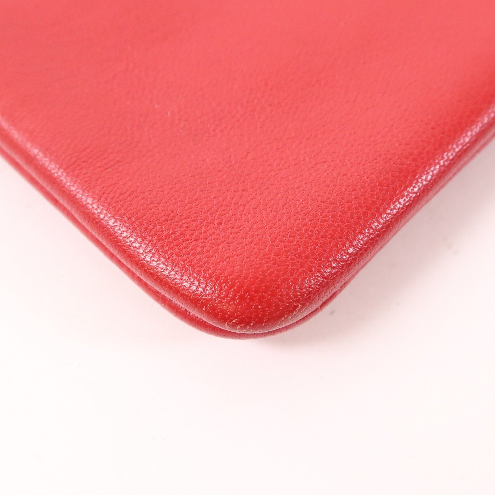 CELINE 牛皮皮革Pouch金扣手拿包