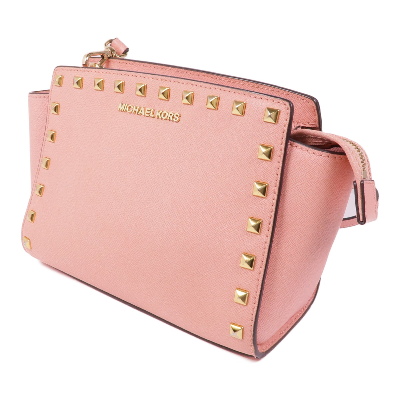 Michael Kors 牛皮皮革Shoulder Bag金扣手挽肩背兩用袋