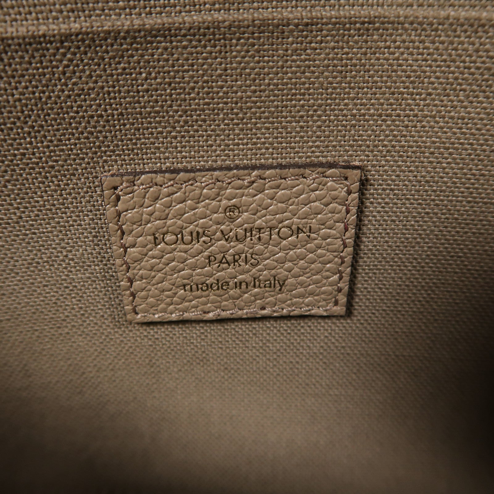 LOUIS VUITTON Monogram Empreinte Felicie Pochette金扣鏈帶肩背袋