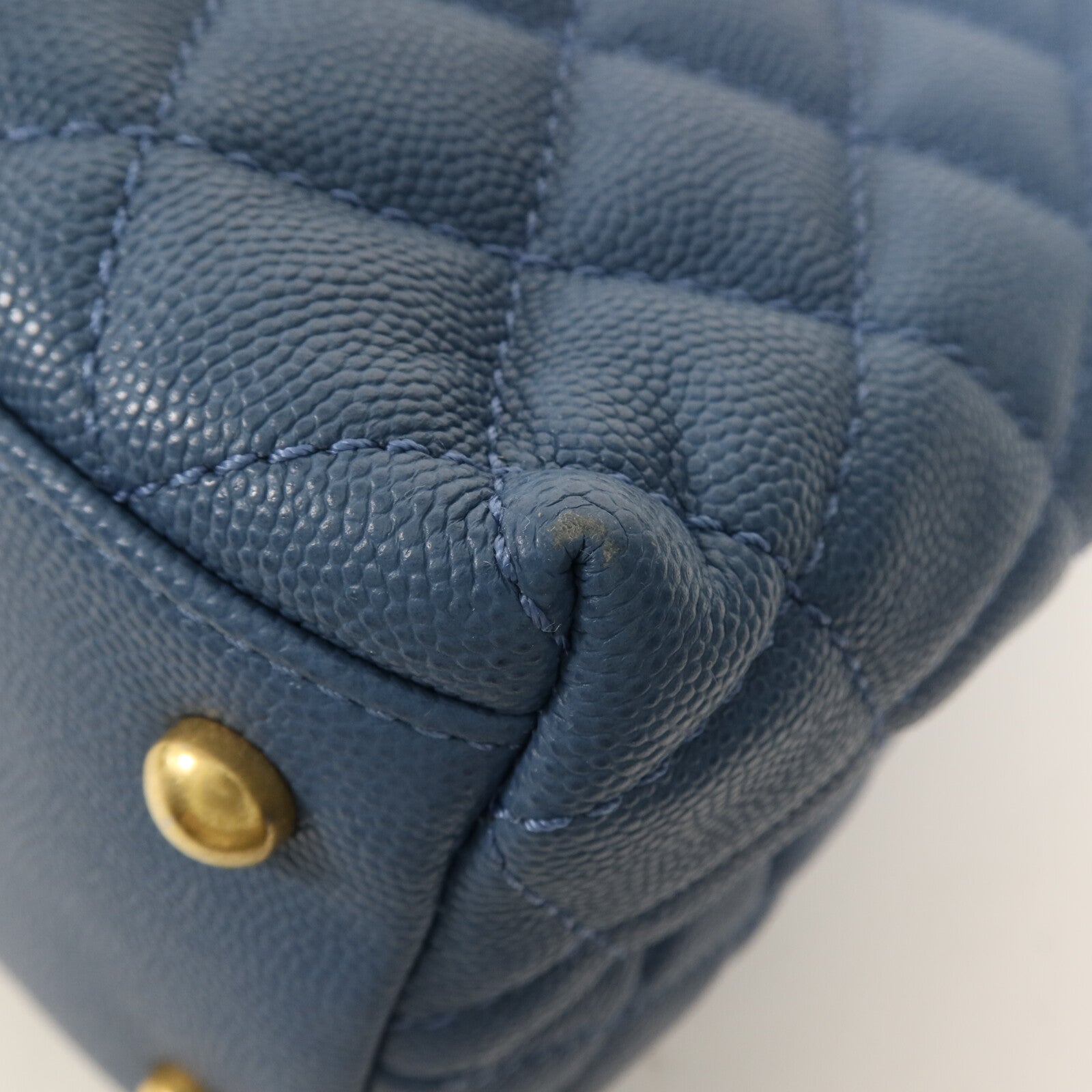 CHANEL 牛皮皮革Coco Handle金扣手挽肩背兩用袋