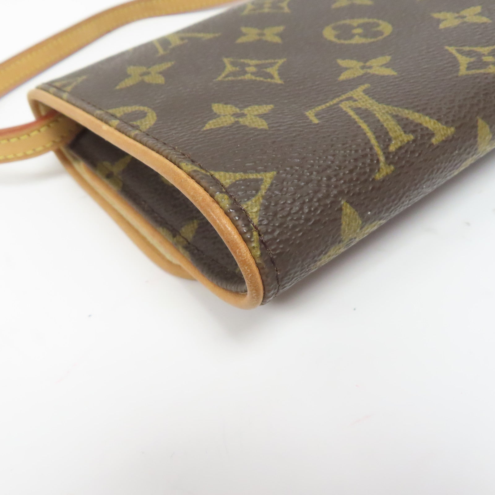 LOUIS VUITTON 【激減優惠】Monogram Pochette Twin GM金扣肩背袋啡色