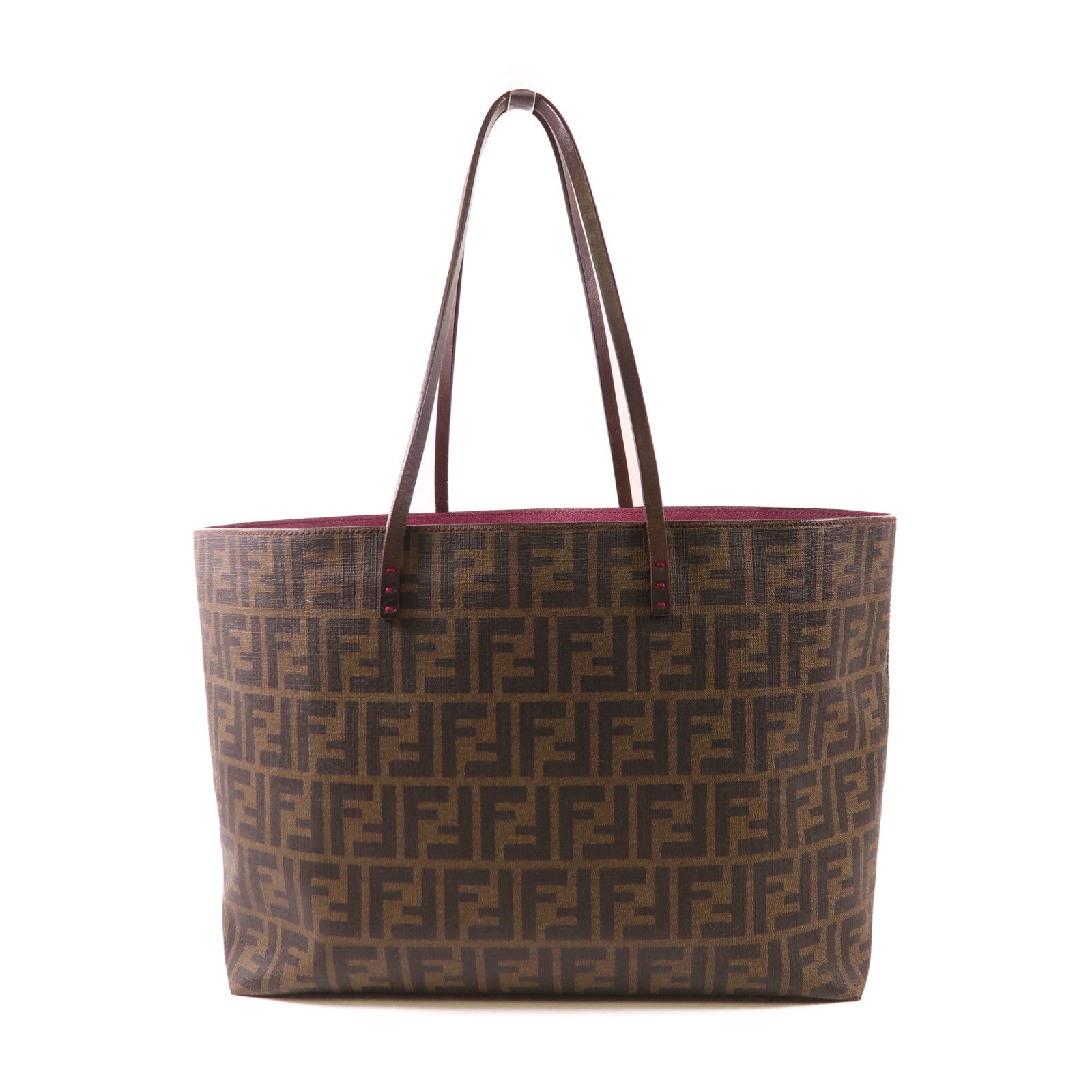 FENDI 塗層帆布Tote Bag金扣手挽袋