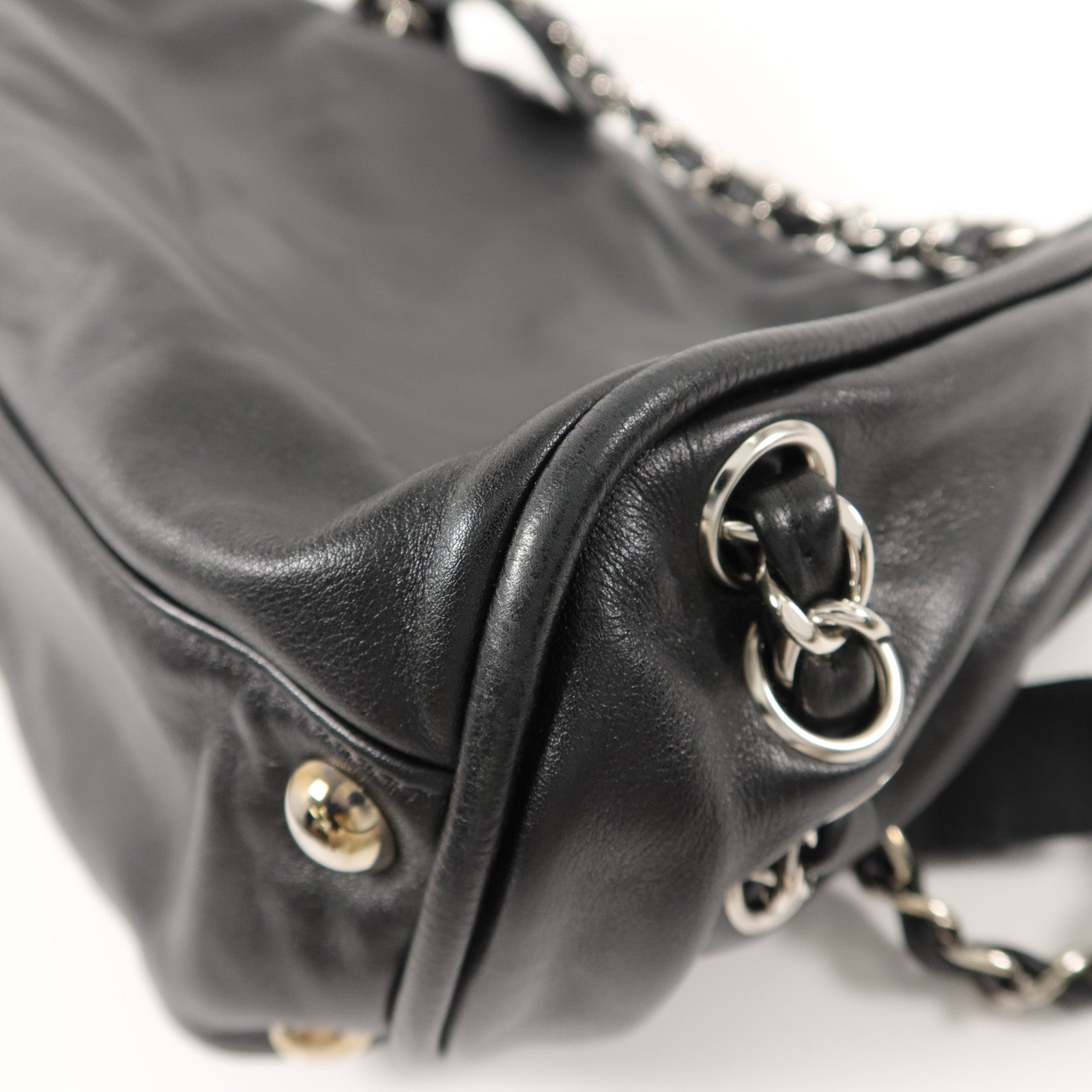 CHANEL 羊皮皮革Chain Shoulder Bag鏈帶肩背袋