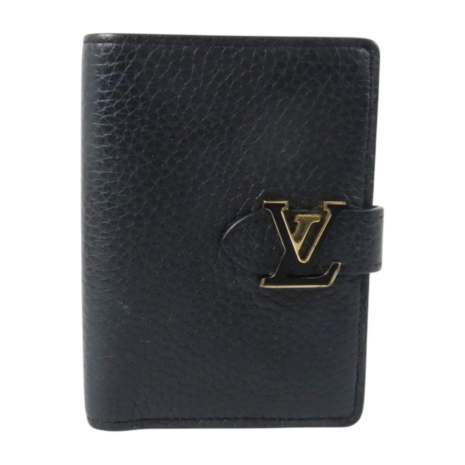 LOUIS VUITTON Taurillon Capuines Wallet金扣錢包