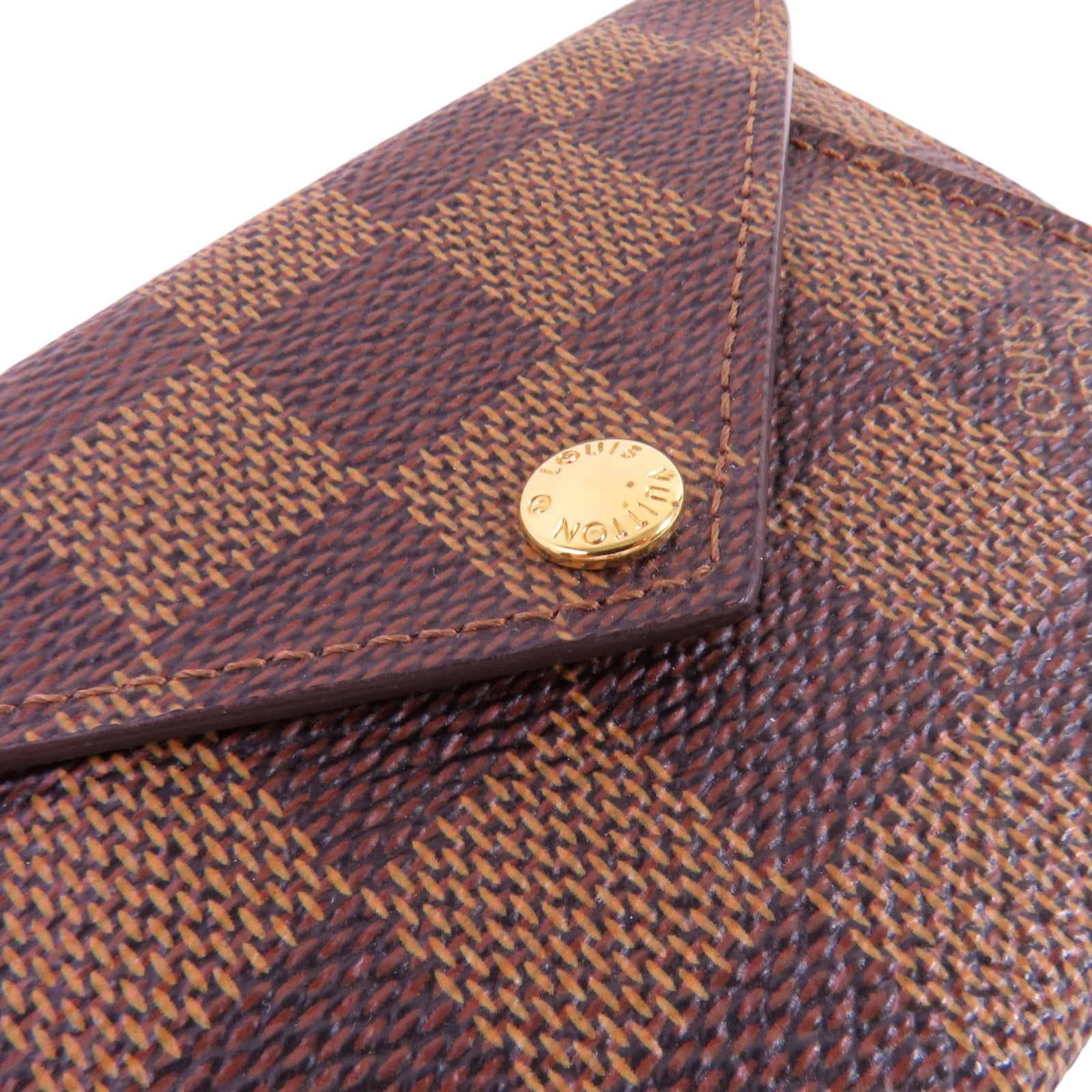 LOUIS VUITTON 【激減優惠】Damier Ebene Portofoille Origami金扣短錢包
