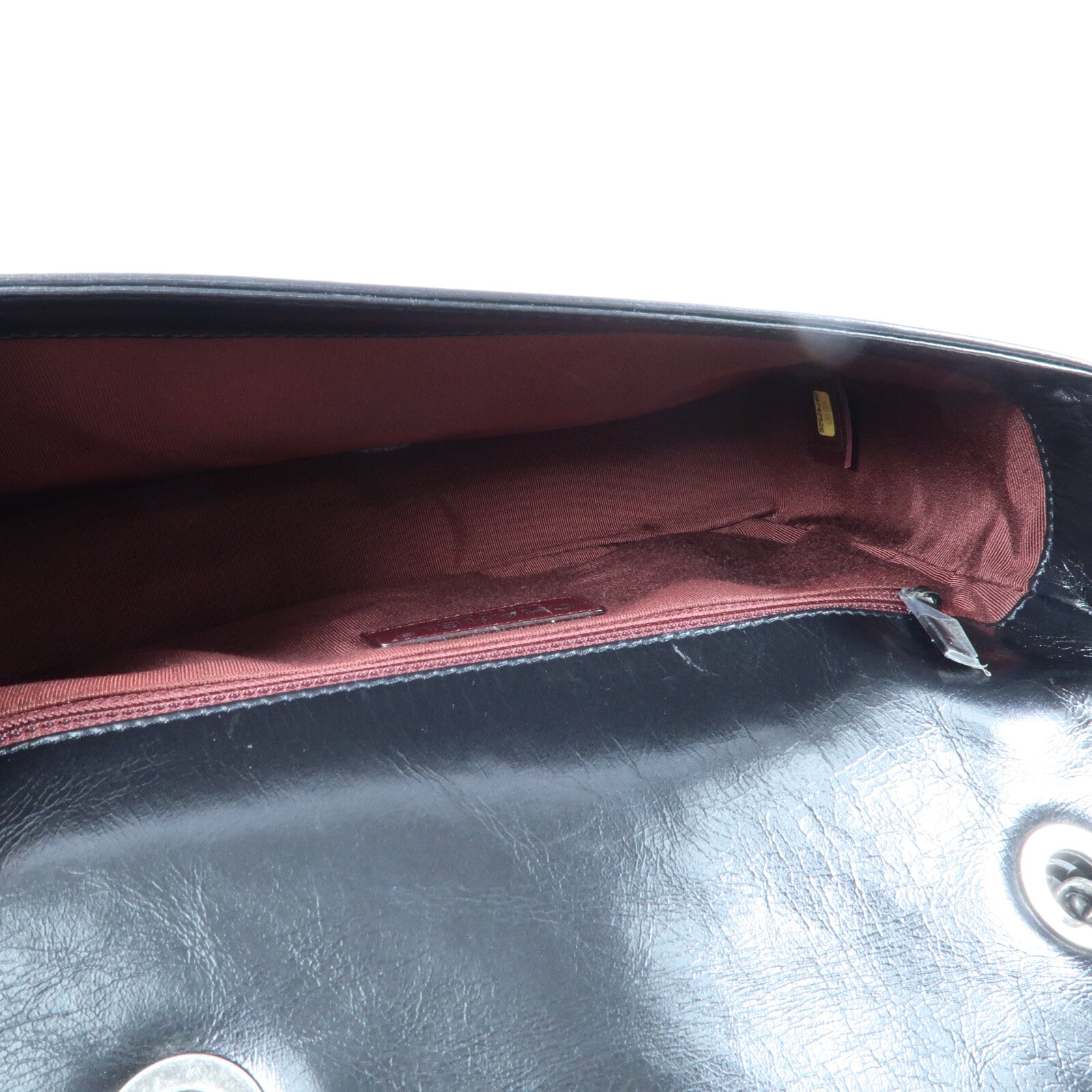 CHANEL 牛皮皮革Coco Boy Flap Bag鏈帶肩背袋