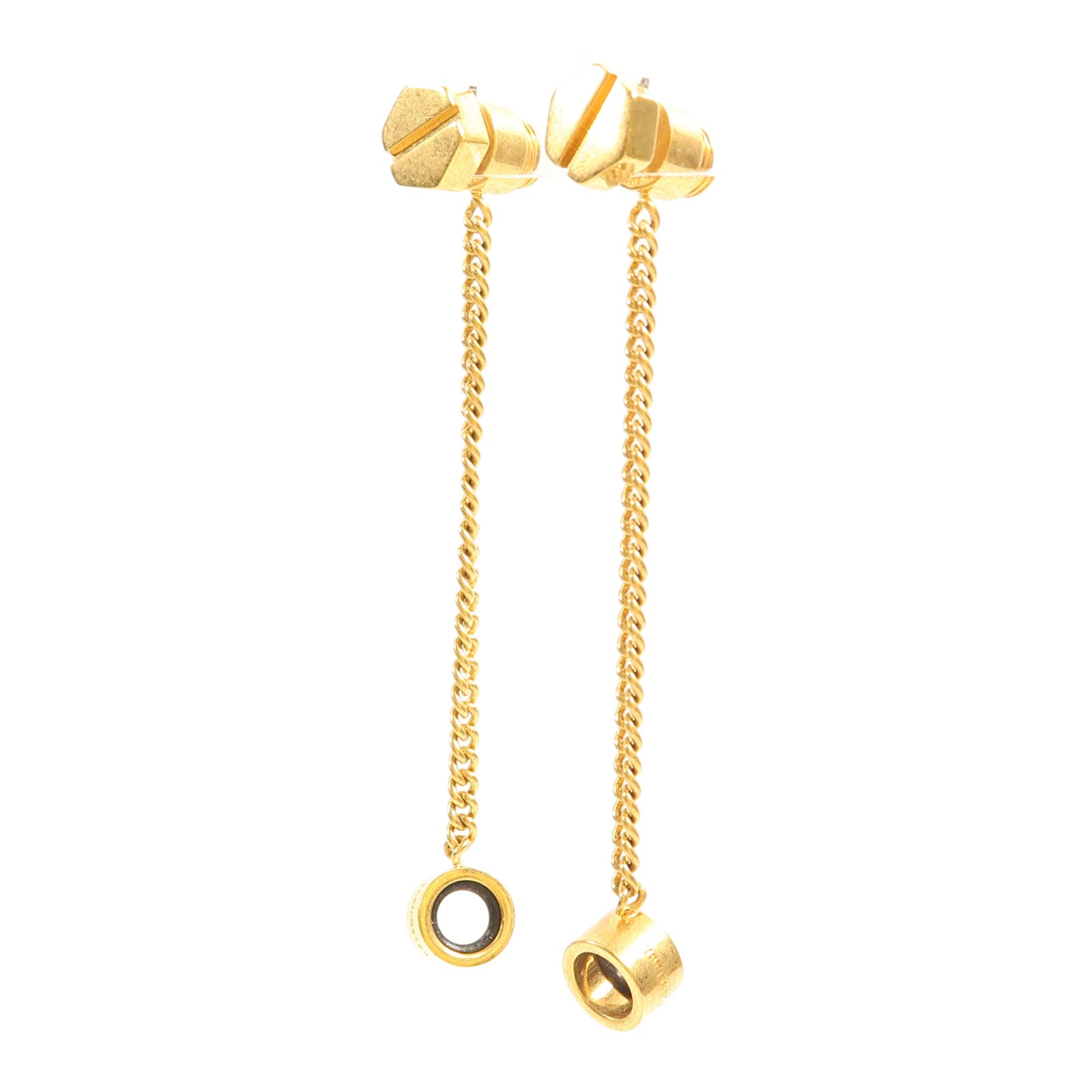 BALENCIAGA 金屬Screw Drop Earrings耳環金色