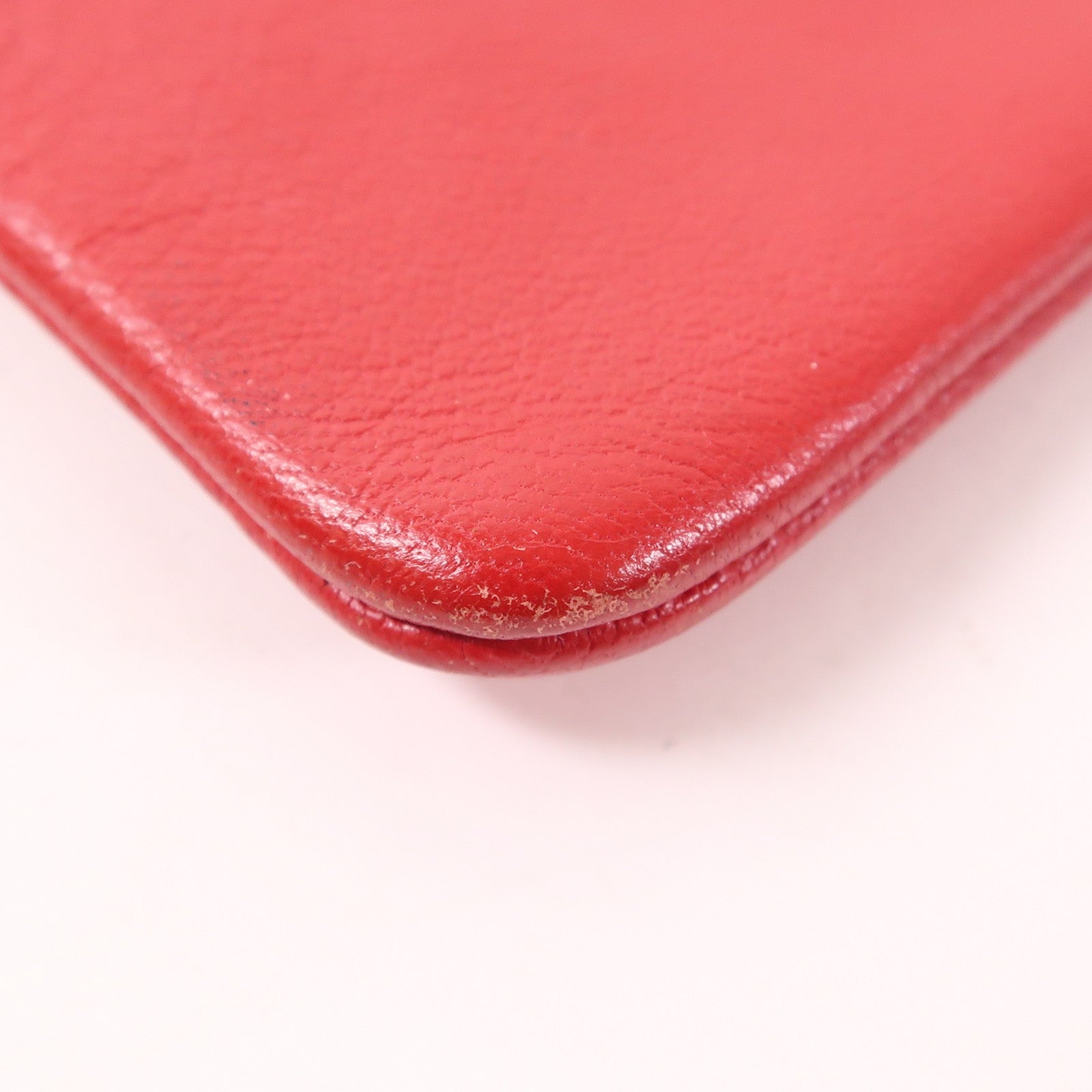 CELINE 【激減優惠】牛皮皮革Pouch金扣手拿包