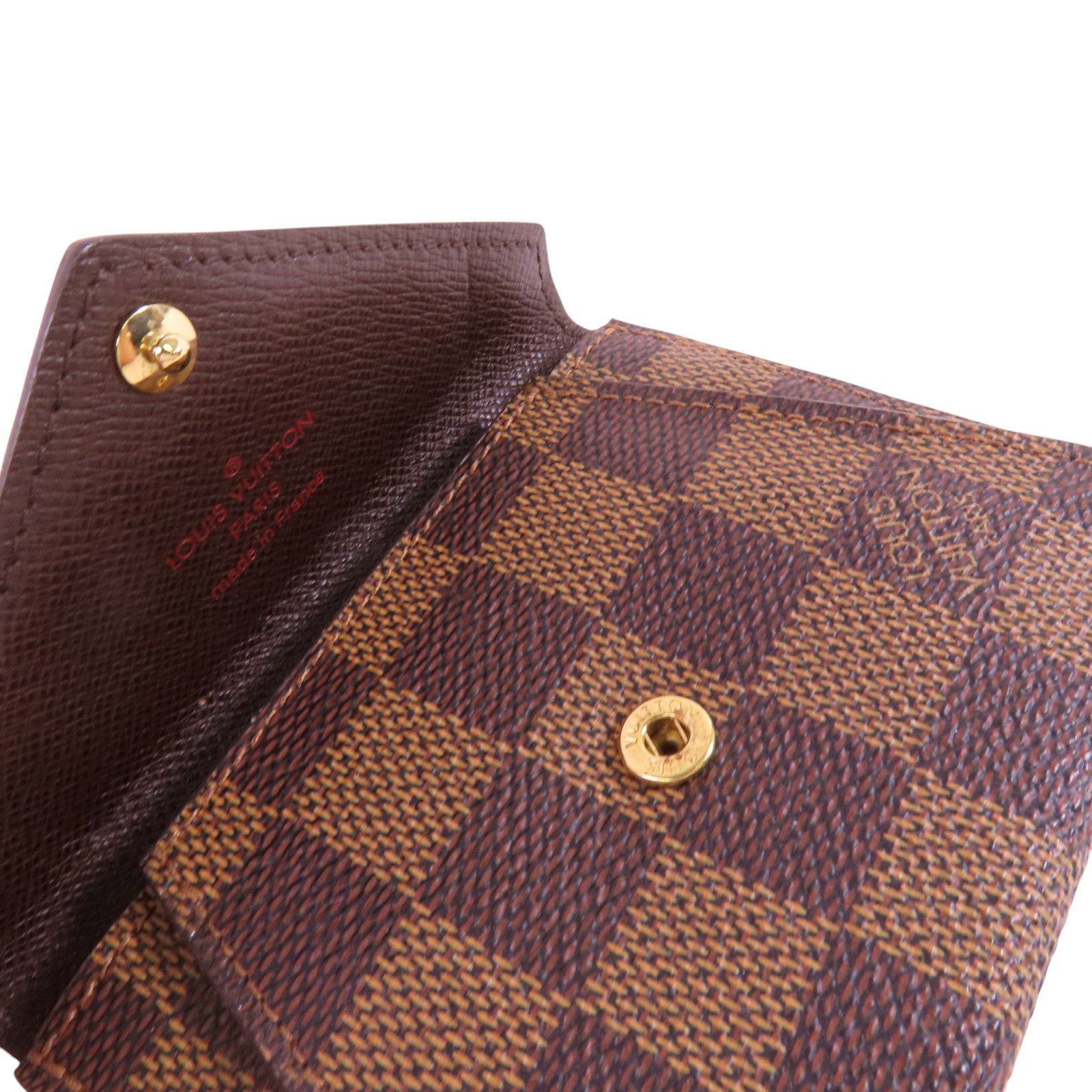 LOUIS VUITTON 【激減優惠】Damier Ebene Portofoille Origami金扣短錢包