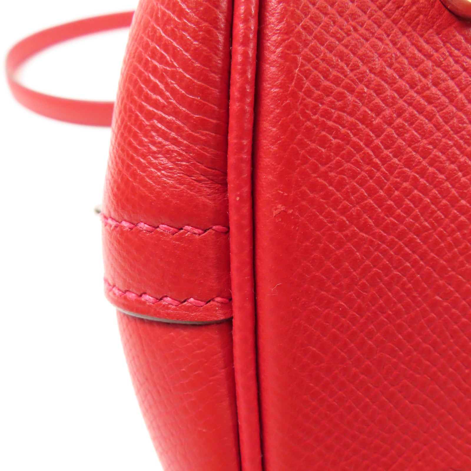 HERMES Epsom皮革Bolide1923 30銀扣手挽肩背兩用袋Rouge Tomate