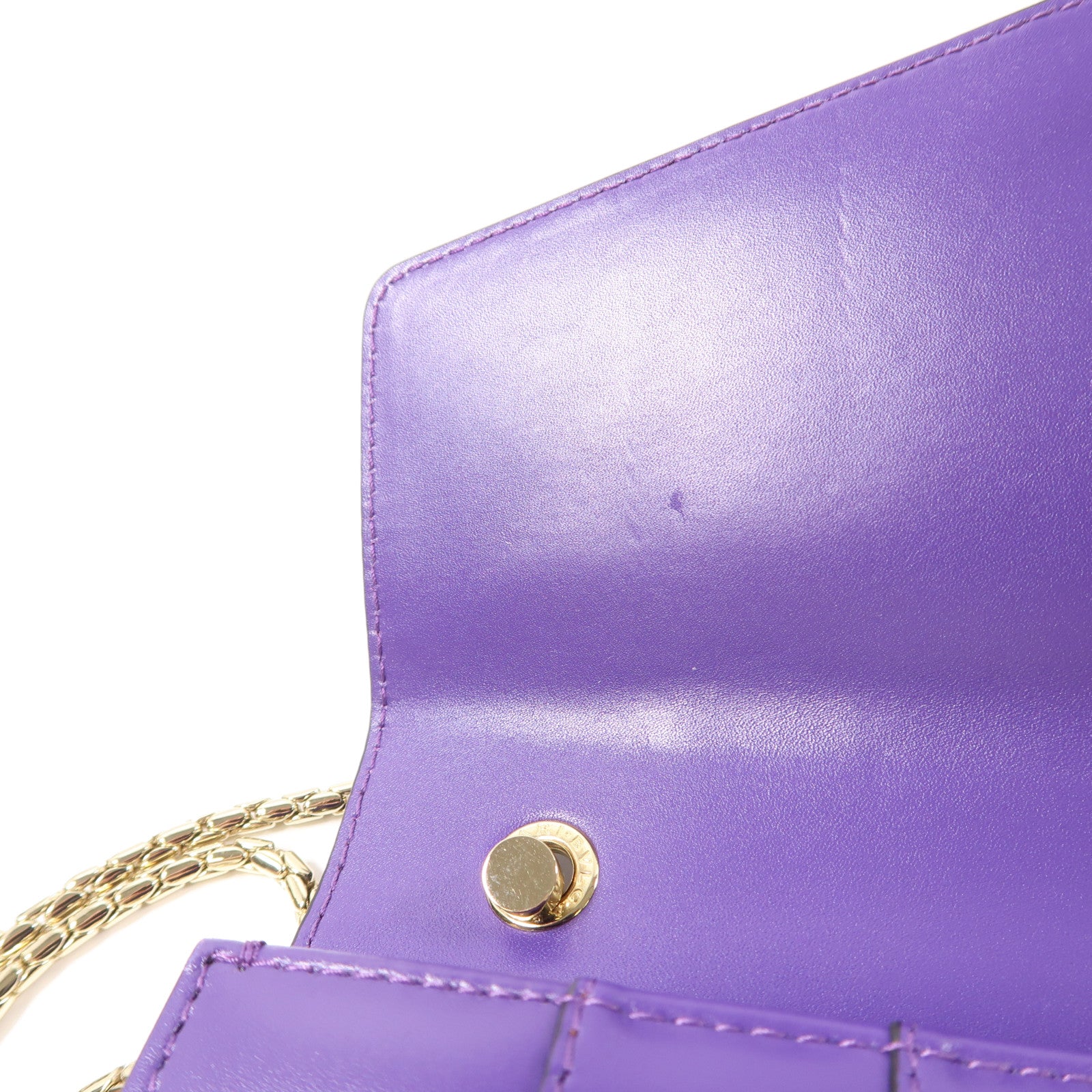 BVLGARI 牛皮皮革Serpenti Forever Shoulder Bag金扣鏈帶肩背