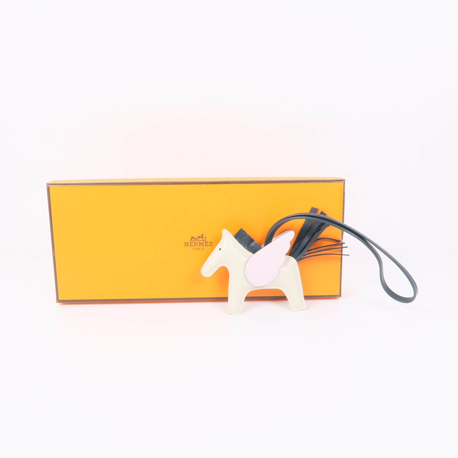 HERMES Milo皮革/Swift皮革Rodeo Pegase PM掛飾