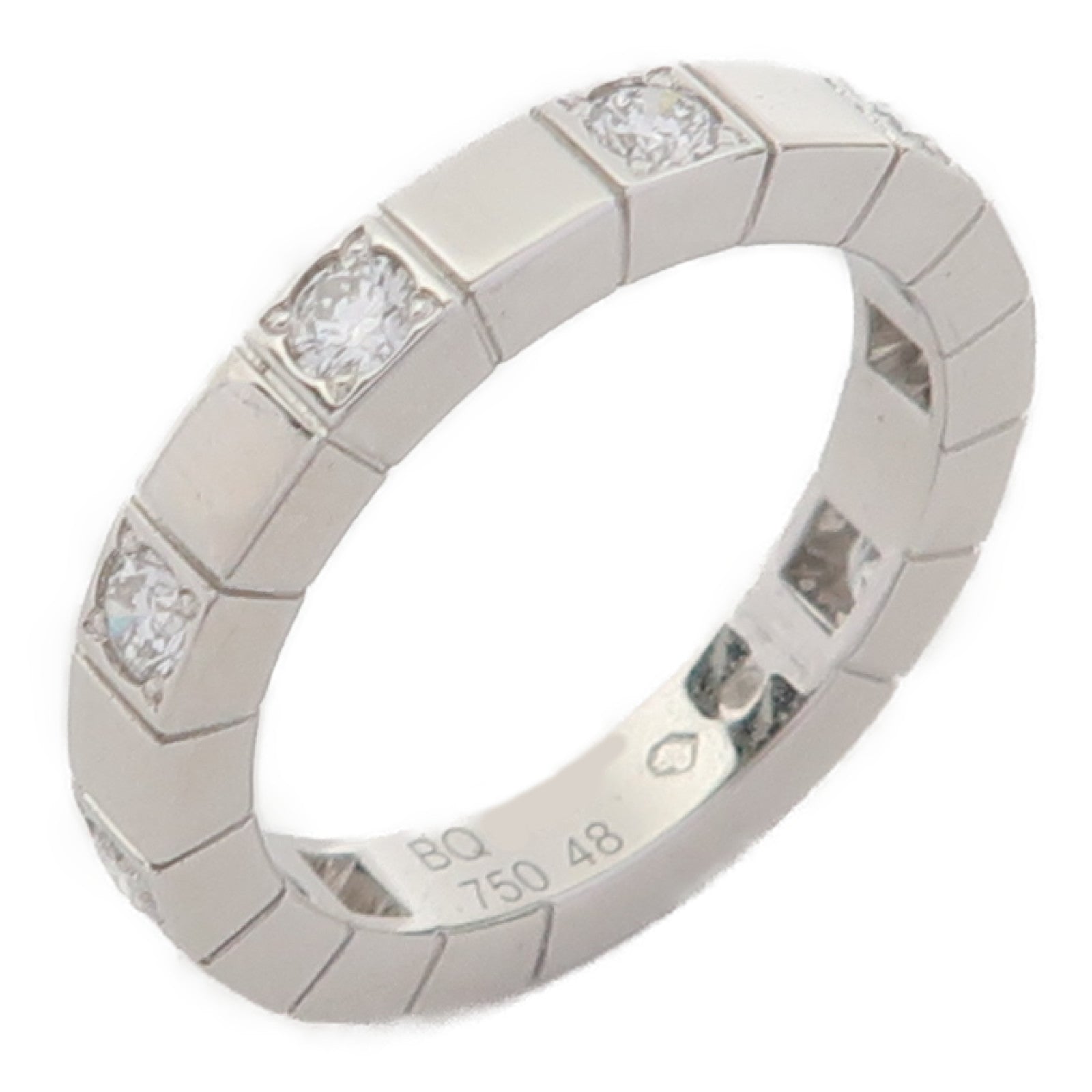CARTIER 【激減優惠】18K白金Laniere Ring戒指Cartier#48/US#4.5
