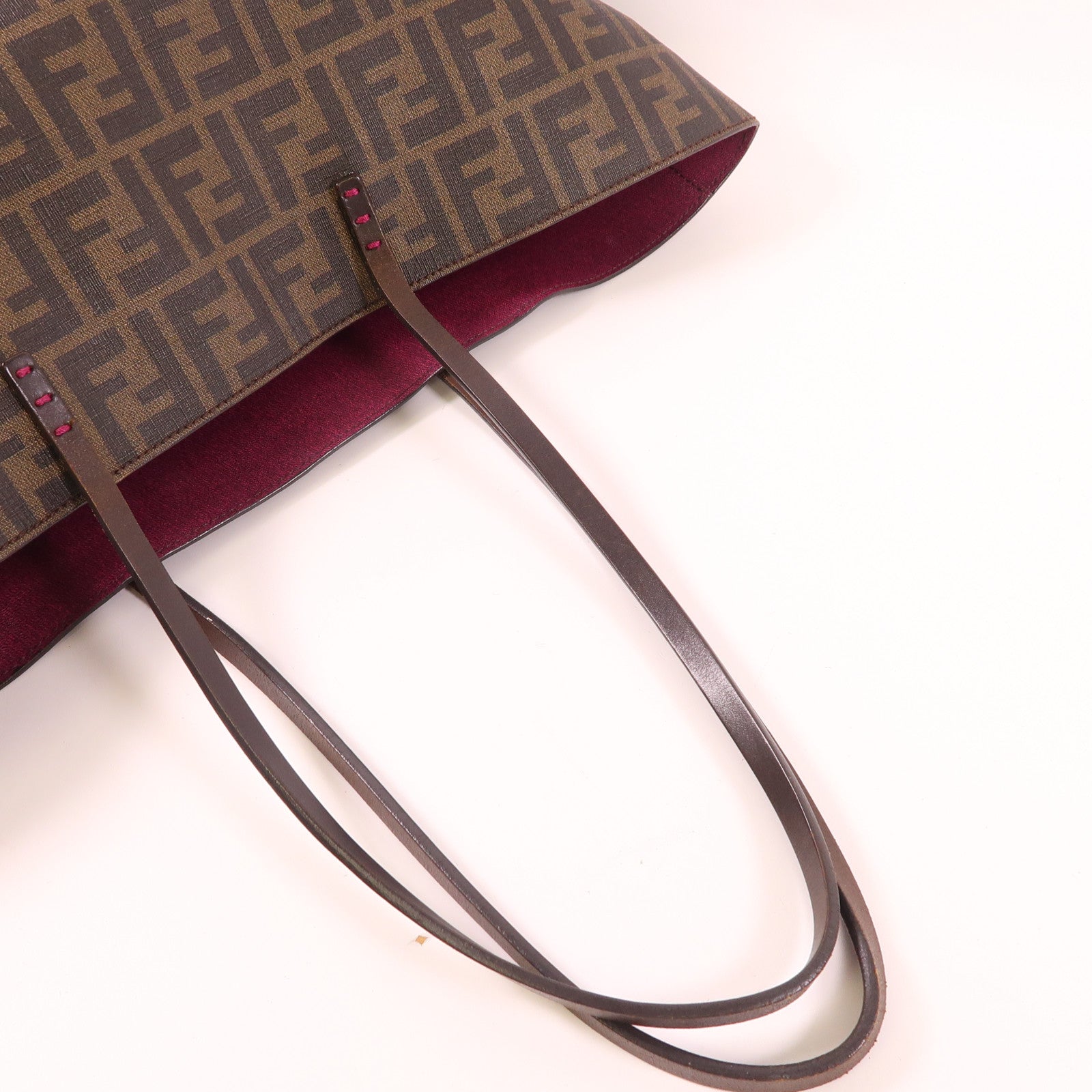 FENDI 塗層帆布Tote Bag金扣手挽袋
