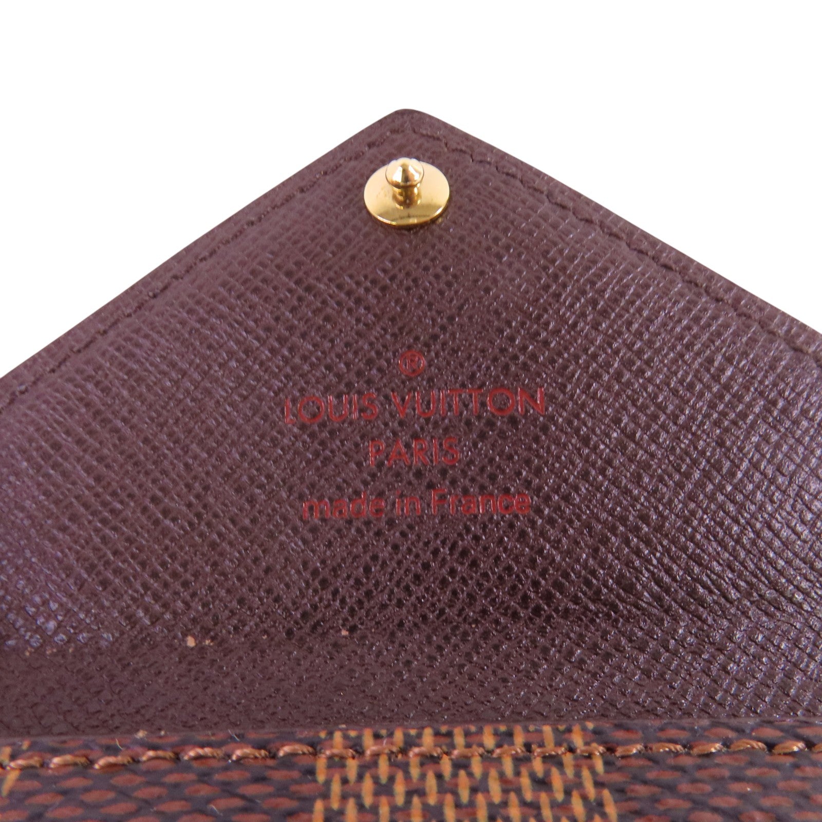 LOUIS VUITTON 【激減優惠】Damier Ebene Portofoille Origami金扣短錢包