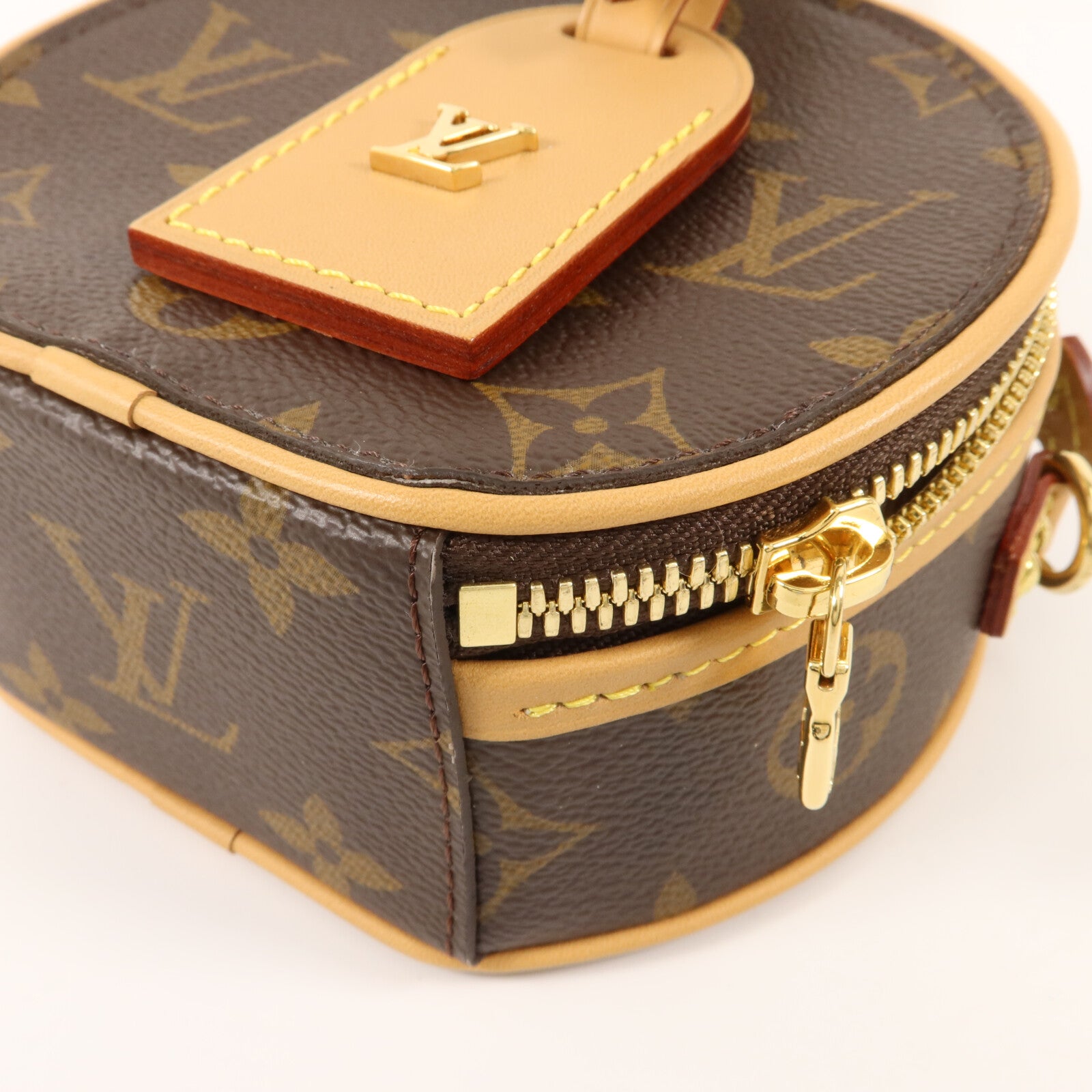 LOUIS VUITTON Monogram Mini Boite Chapeau金扣手挽肩背兩用袋