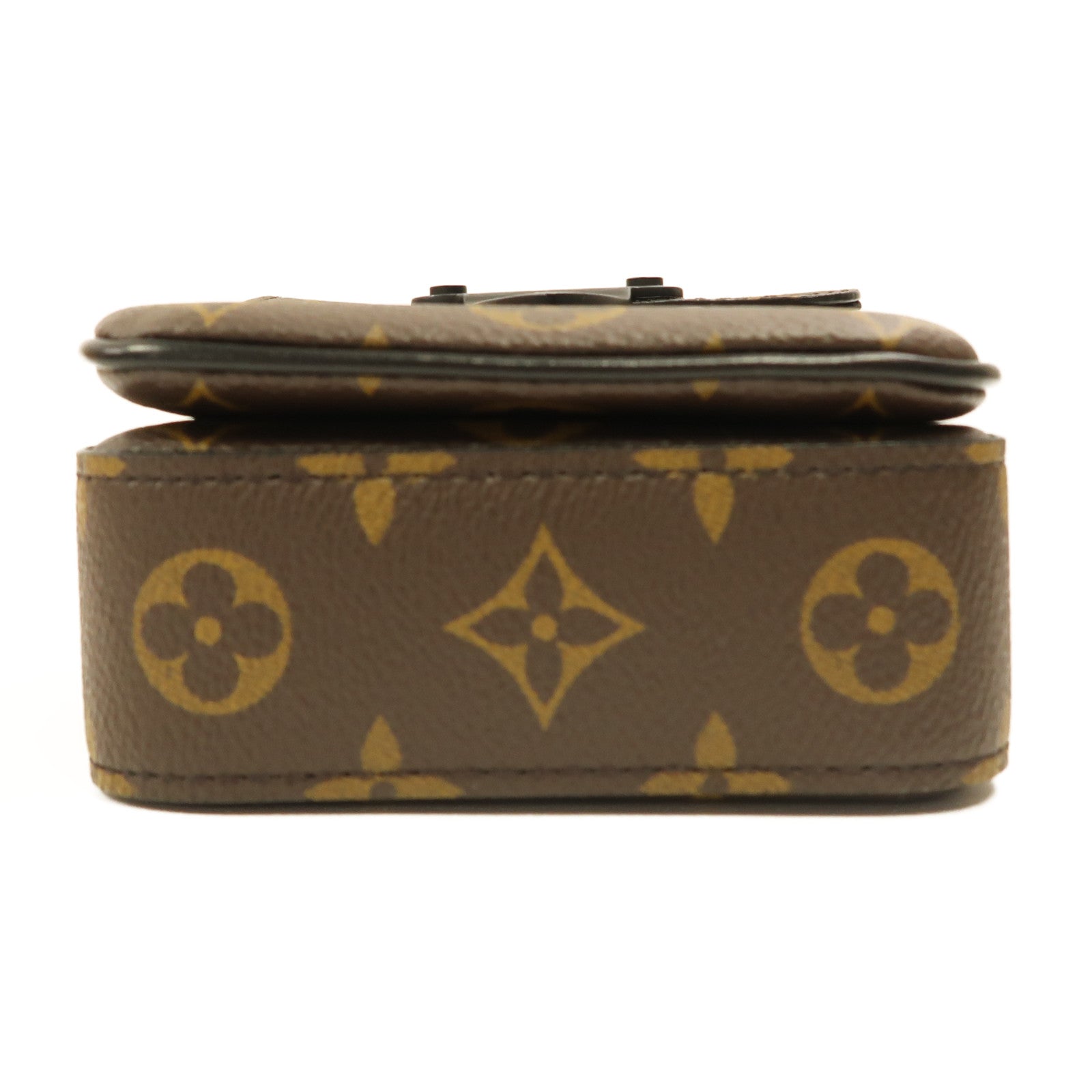 LOUIS VUITTON 【激減優惠】Monogram S-Lock Vertical肩背袋啡色/黑色