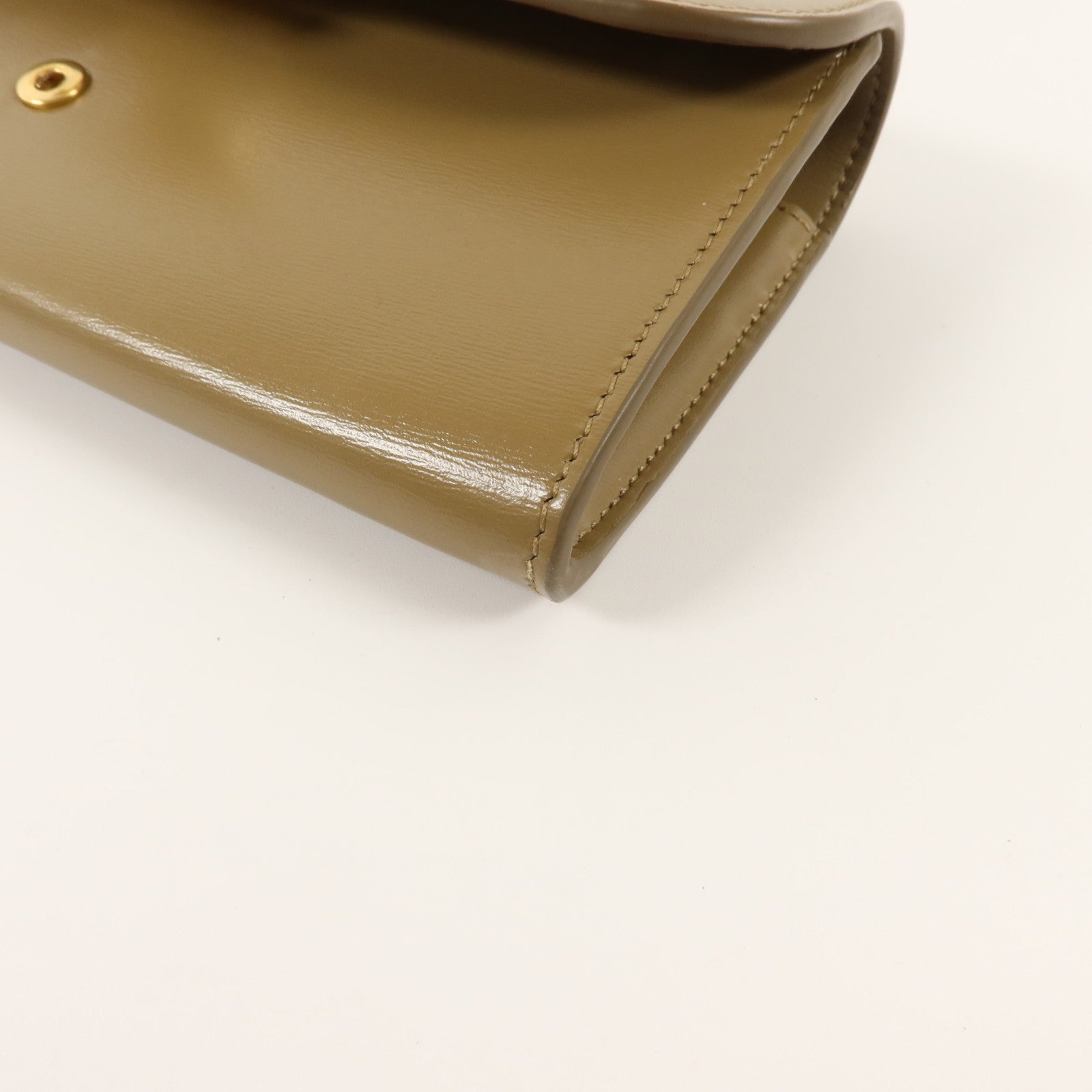 CELINE 牛皮皮革Triomphe Long Wallet金扣長錢包