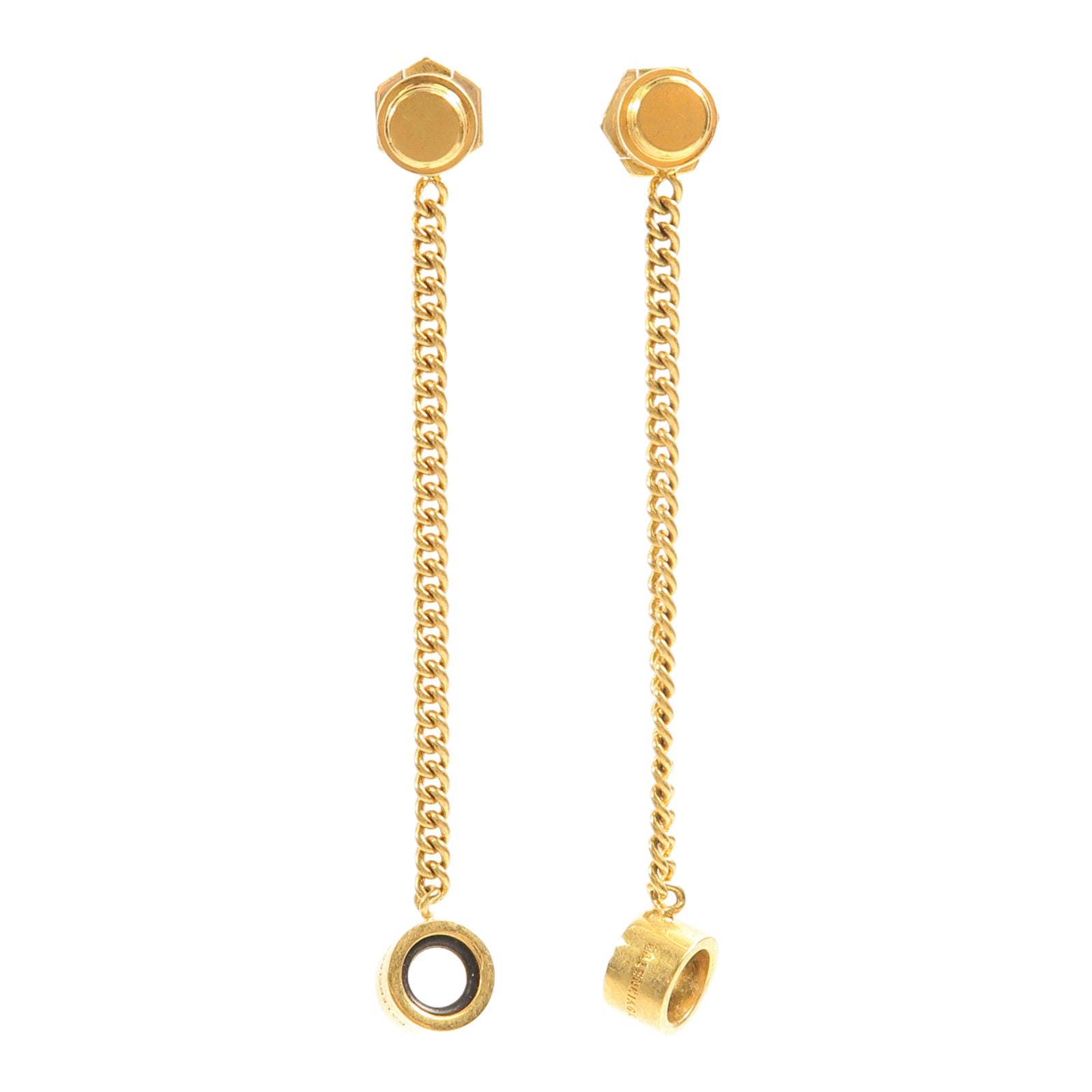 BALENCIAGA 金屬Screw Drop Earrings耳環金色