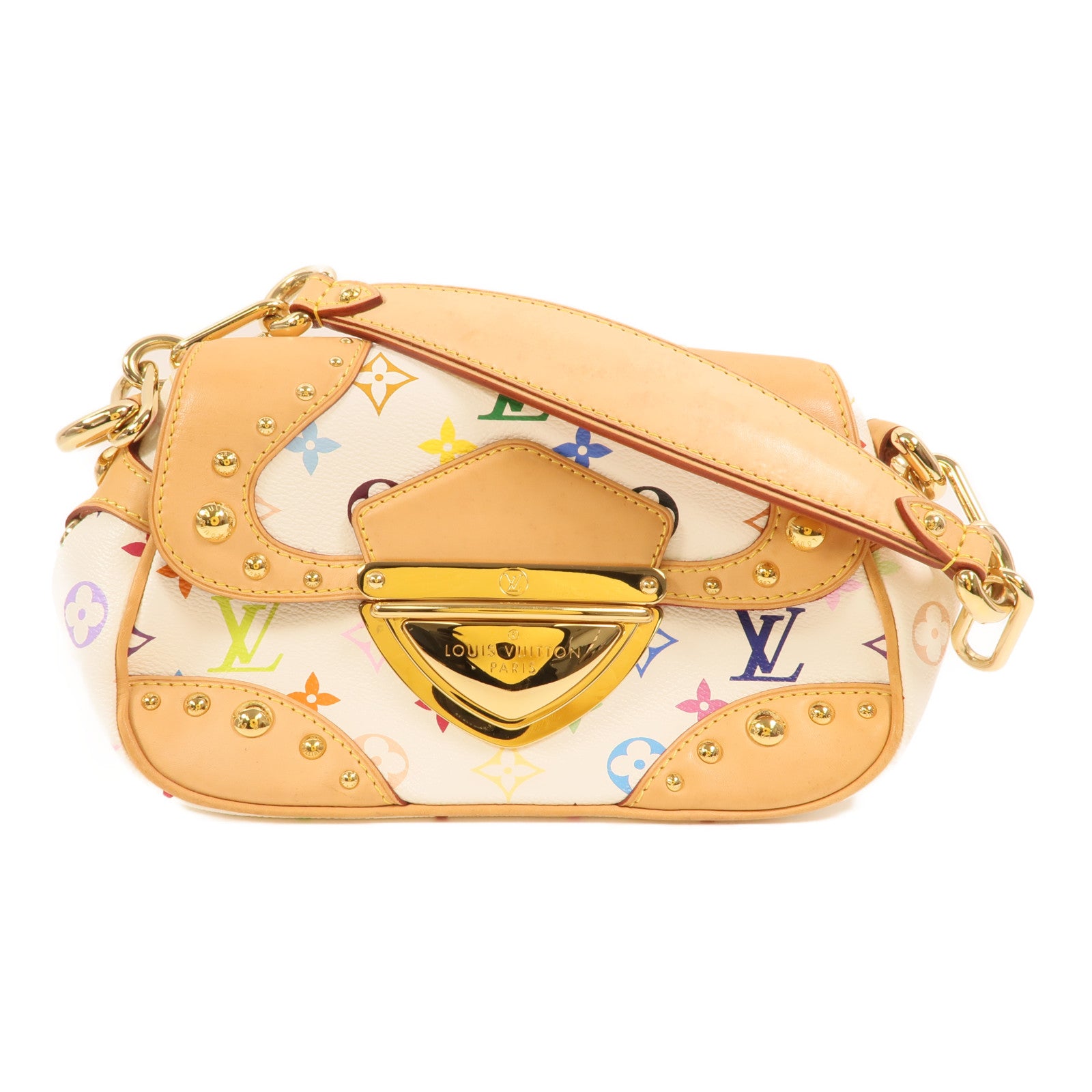 LOUIS VUITTON Monogram Multicolore Marilyn金扣肩背袋