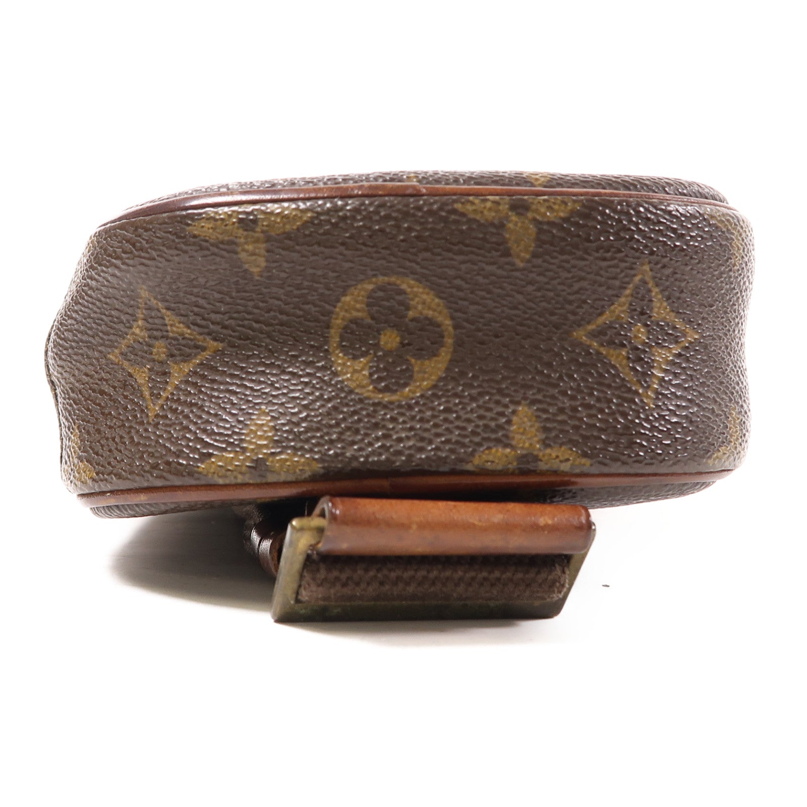 LOUIS VUITTON Monogram Pochette Gange金扣肩背袋啡色