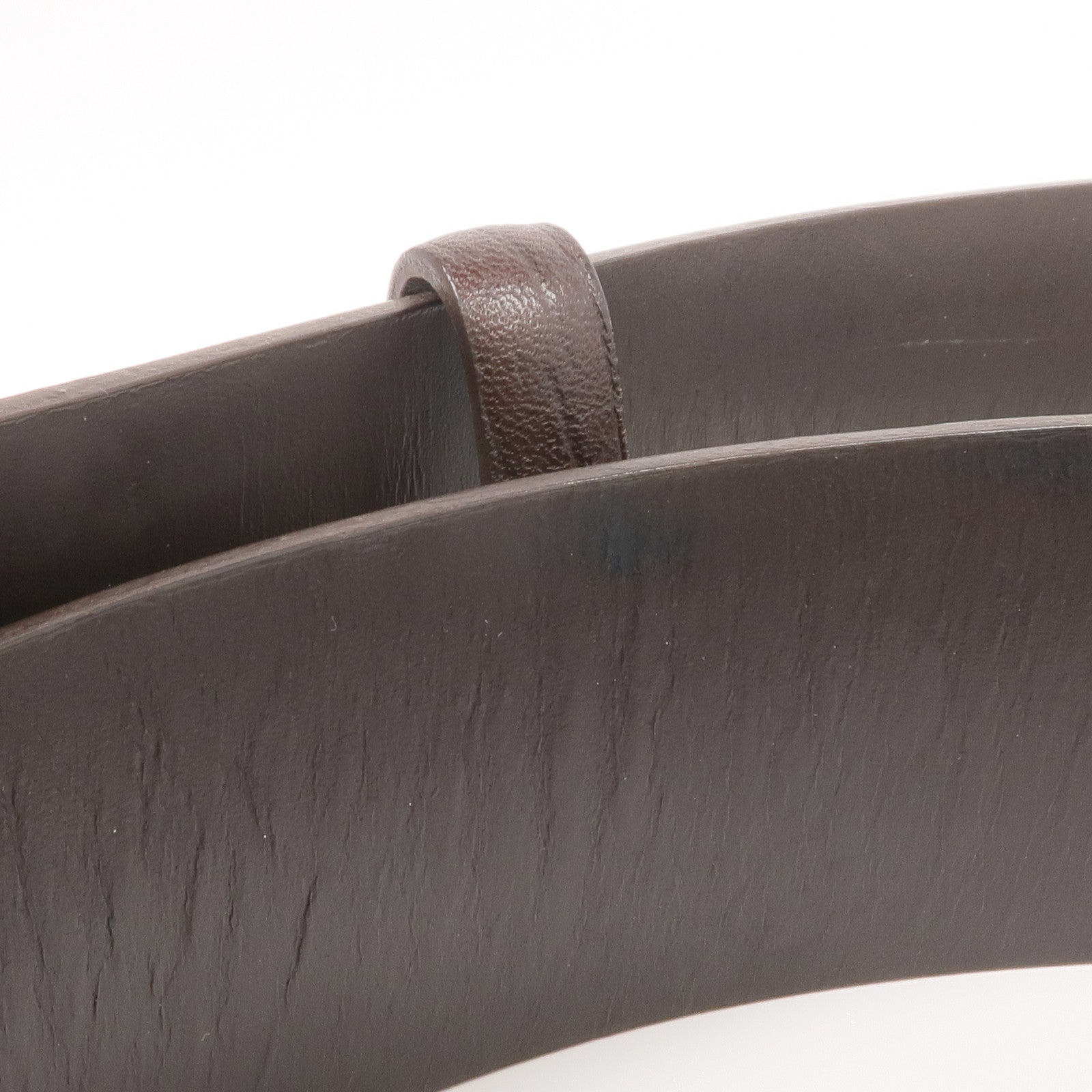 GUCCI 塗層帆布Belt 90cm銀扣皮帶