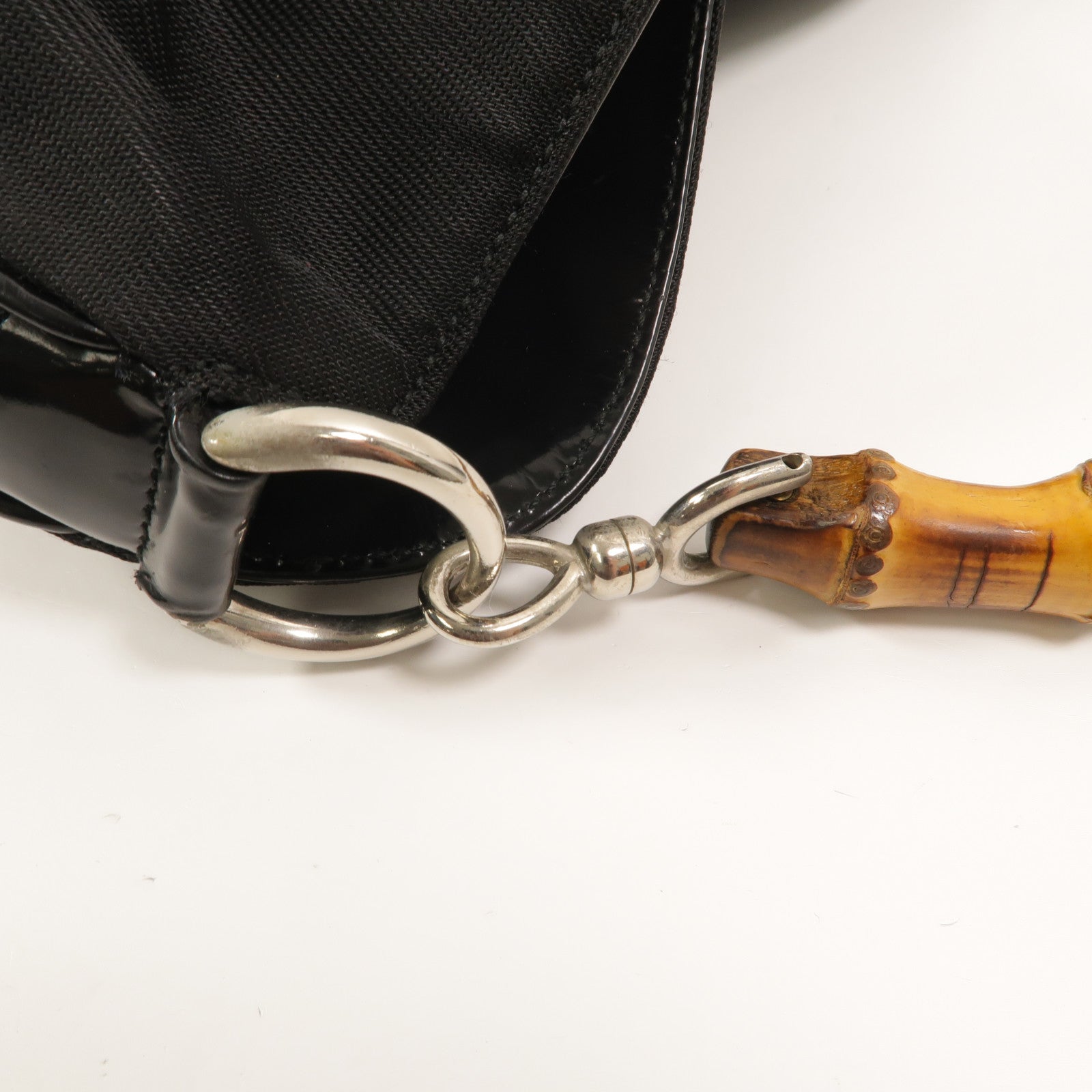GUCCI 尼龍Vintage Bamboo手挽肩背兩用袋