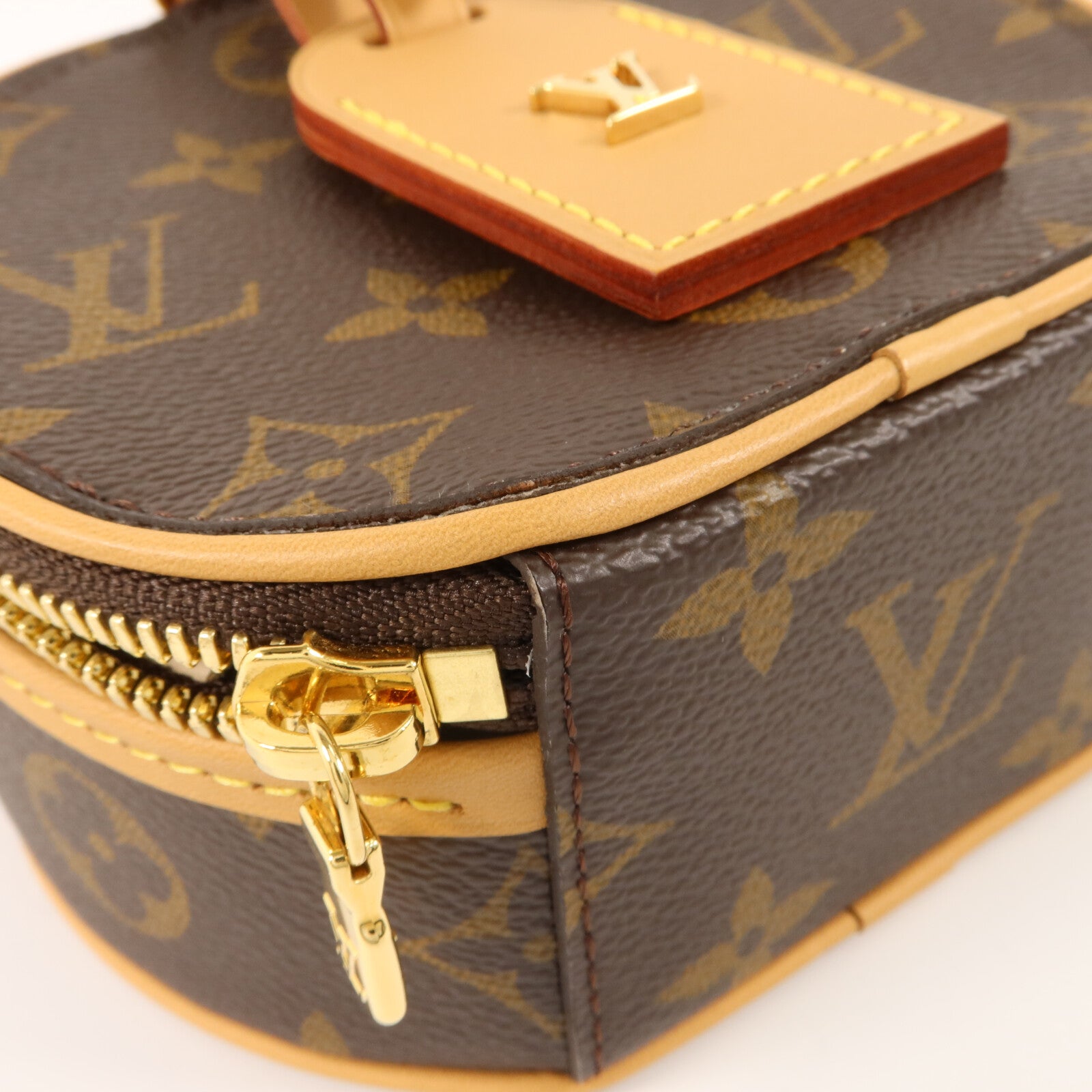 LOUIS VUITTON Monogram Mini Boite Chapeau金扣手挽肩背兩用袋