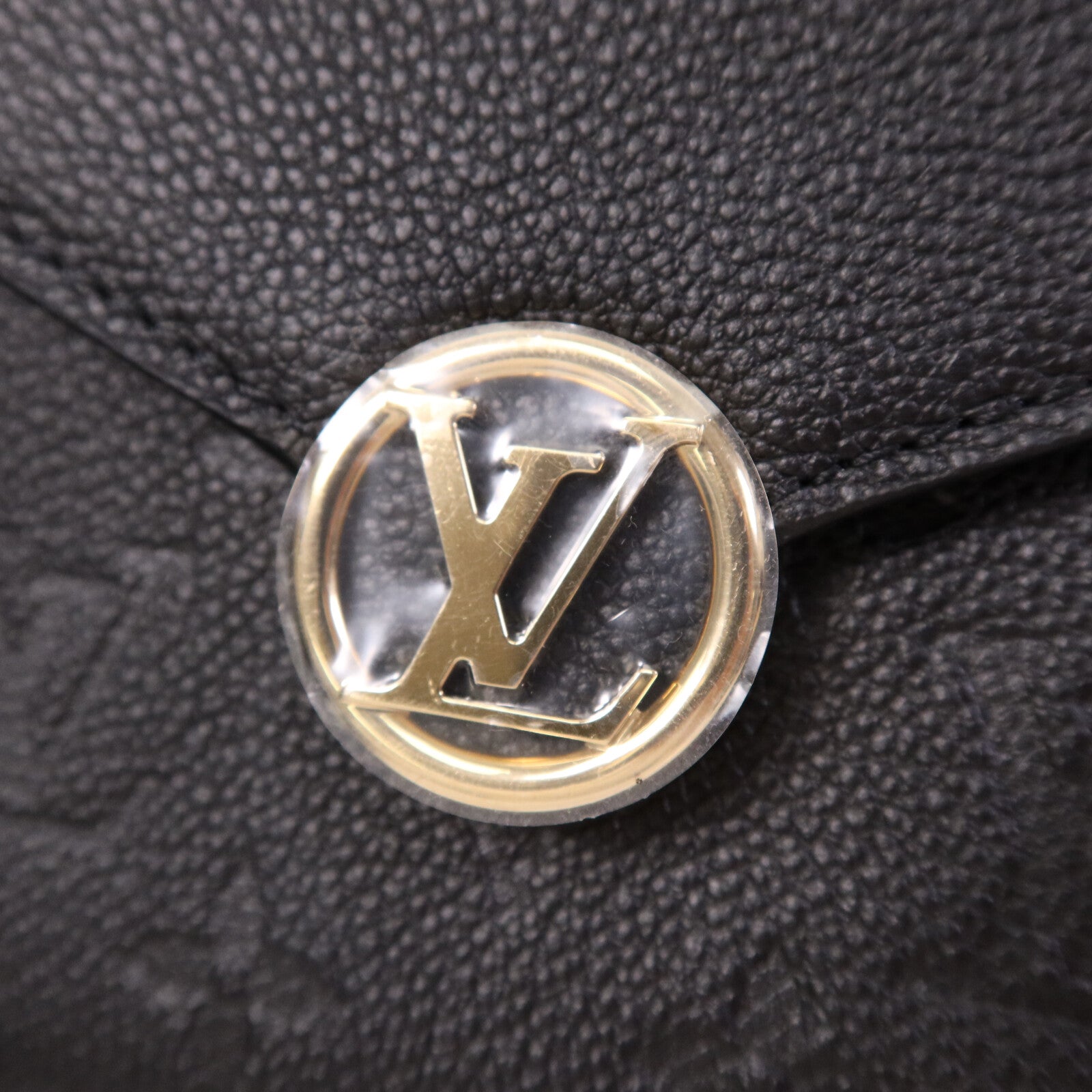 LOUIS VUITTON Monogram Empreinte皮革Wallet On Chain Rosy金扣鏈帶肩背袋