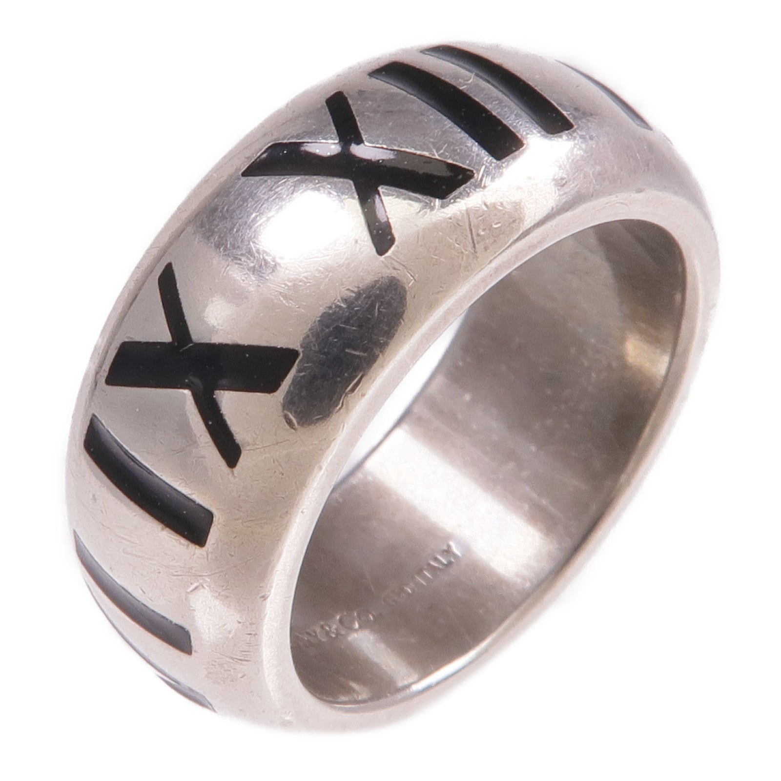 TIFFANY＆CO 925純銀Atlas Ring 2003戒指US#4.25