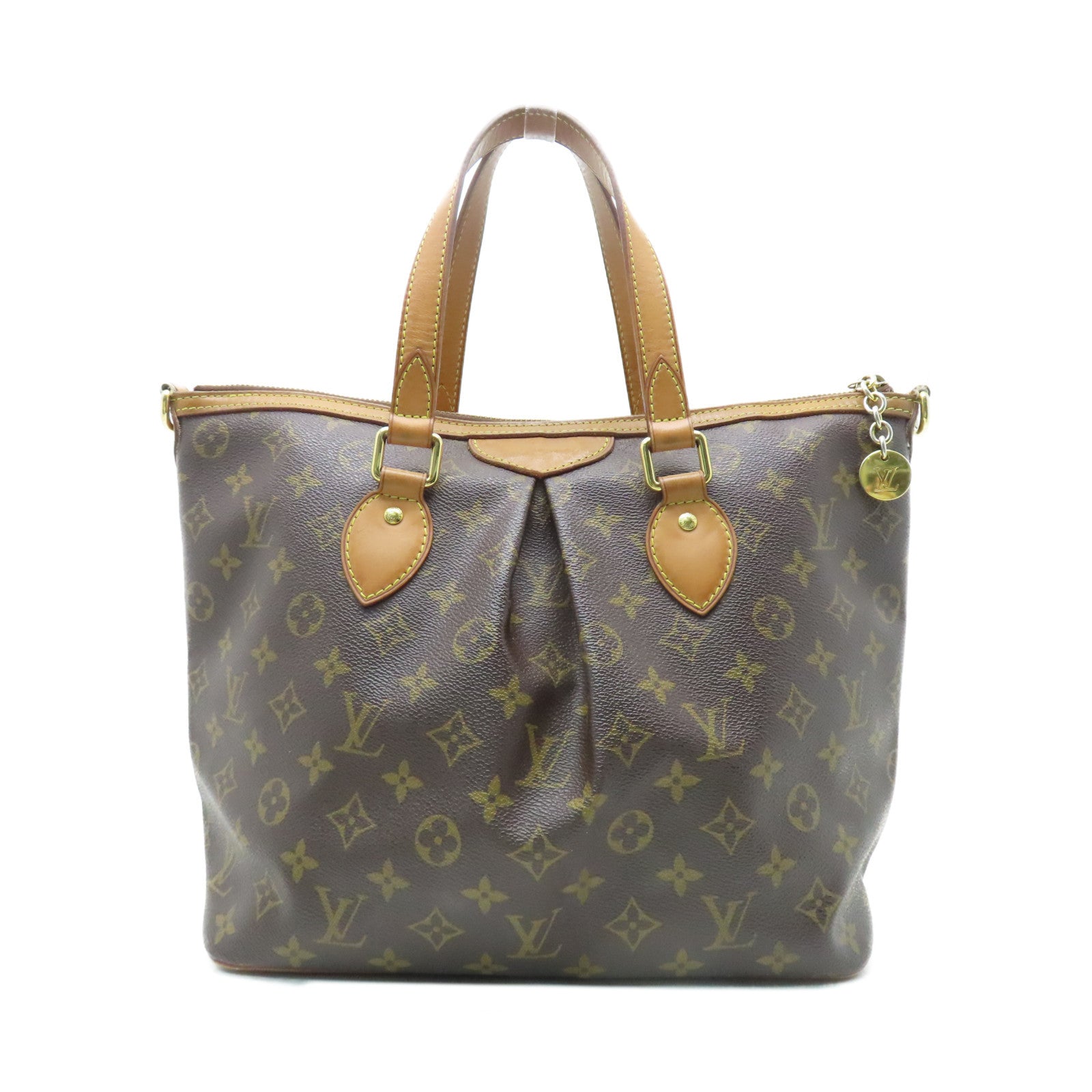LOUIS VUITTON 【激減優惠】Monogram Palermo PM金扣手挽肩背兩用袋啡色