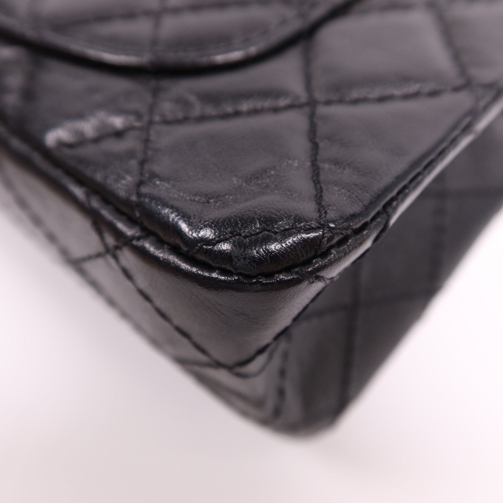 CHANEL 牛皮皮革Mini 2.55金扣鏈帶肩背袋